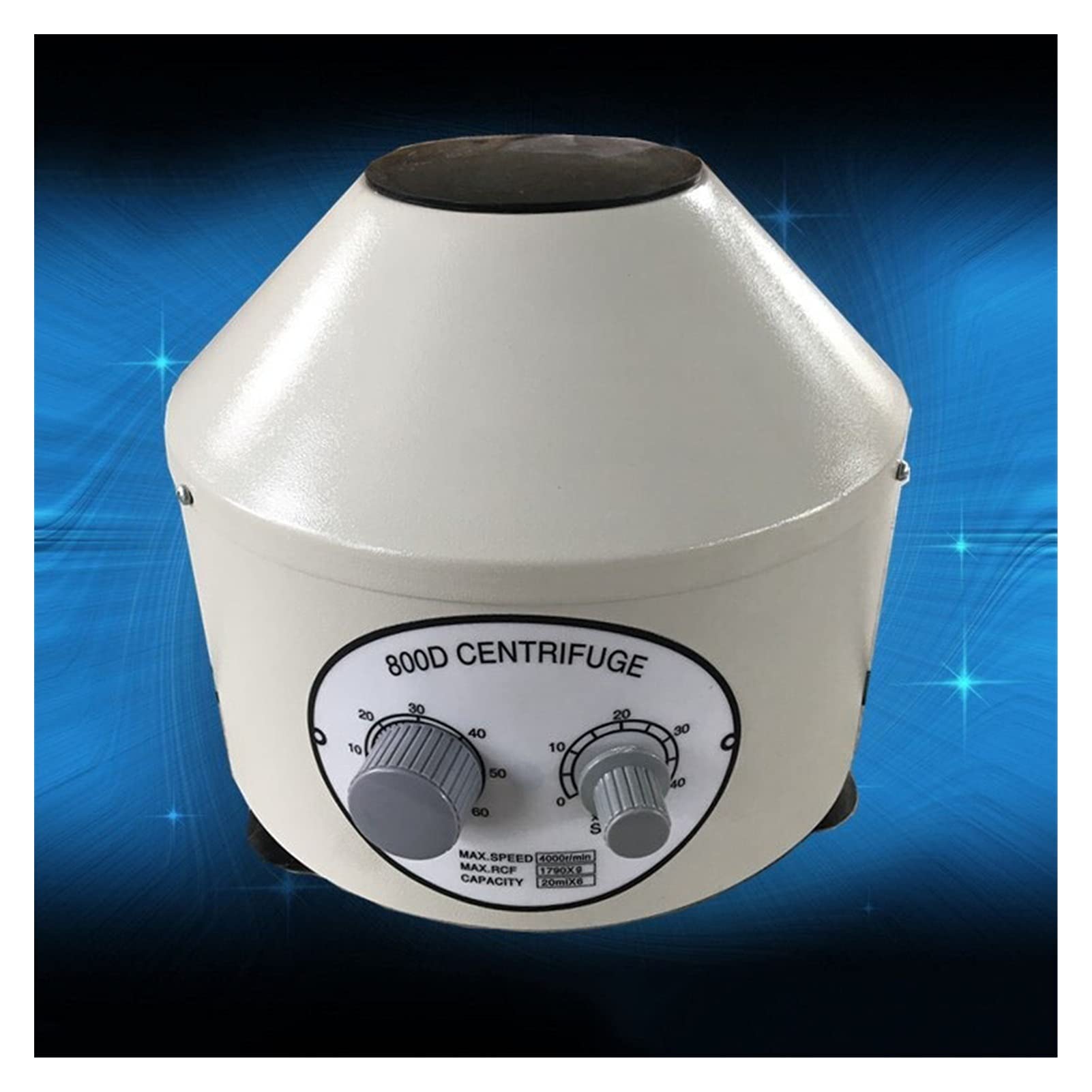 800D Low Speed Electric Lab Centrifuge - Benchtop Laboratory Equipment for DNA, Blood Sample Separation & Medical Research