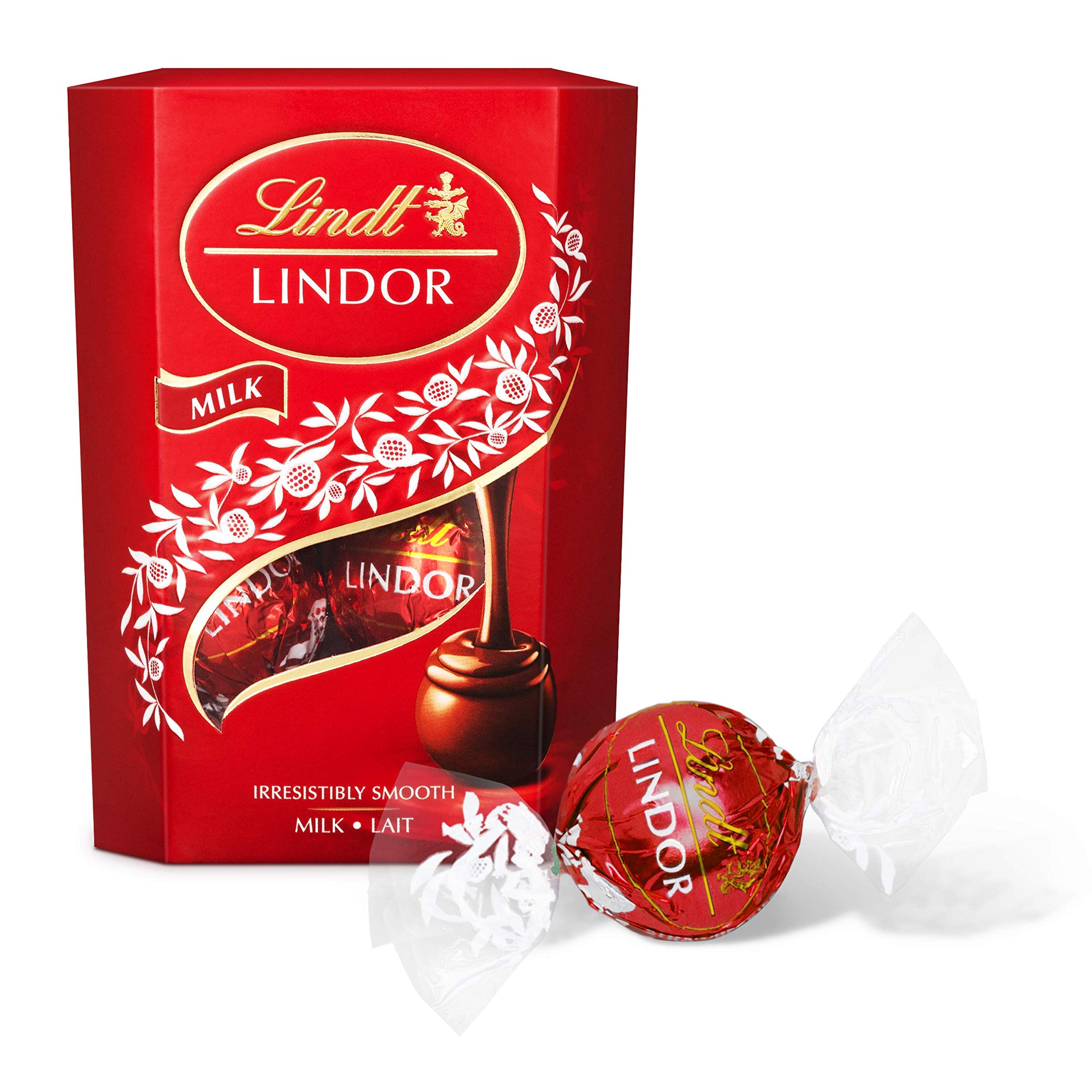 Lindt Lindor Milk Chocolate Cornet 50g (Pack of 14) | Premium Swiss Chocolate Gifts for Holidays, Parties & Dessert Lovers