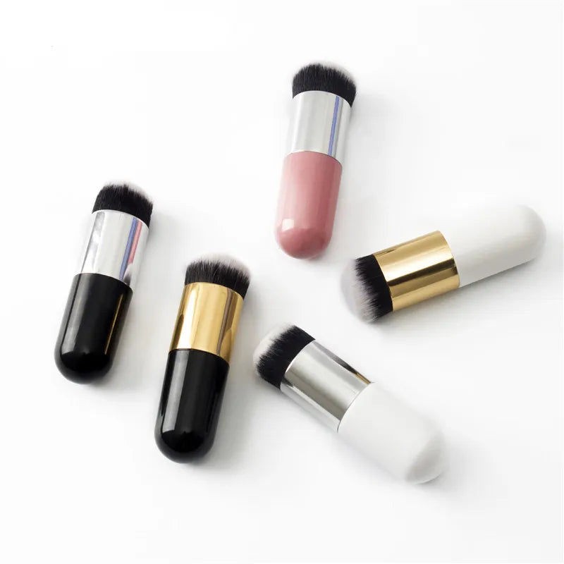Chubby Brush Makeup - Soft & Dense Kabuki Brush for Flawless Foundation & Powder Application | Perfect for Everyday Makeup & Professional Use