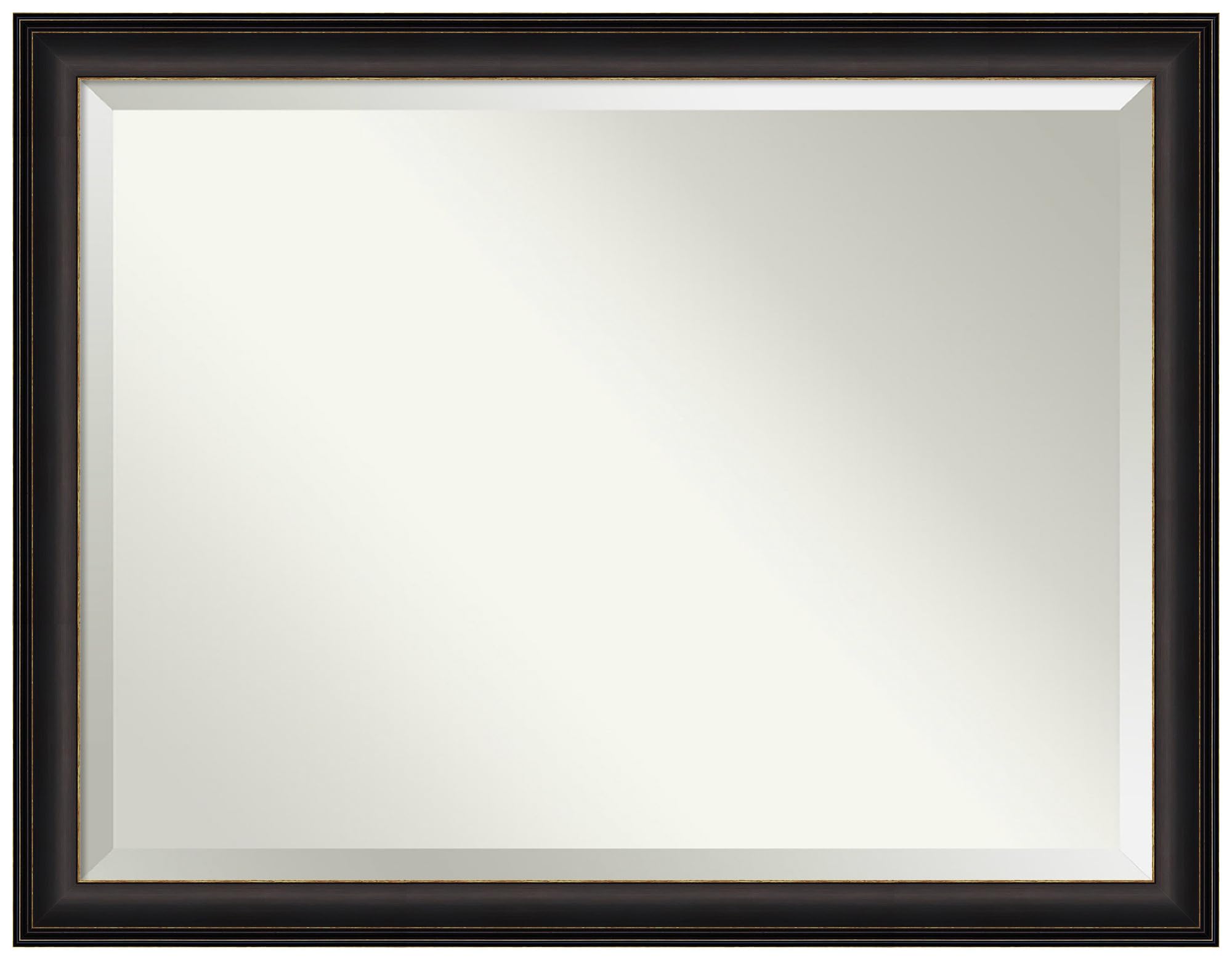 Amanti Art Bronze Wall Mirror 35x45 Inch - Oil Rubbed Bronze Rectangular Bathroom Mirror for Wall Decor - Traditional X-Large Frame - Horizontal or Vertical Hanging - Beveled Edge - Perfect for Living Room, Bathroom, Bedroom & Entryway Decor
