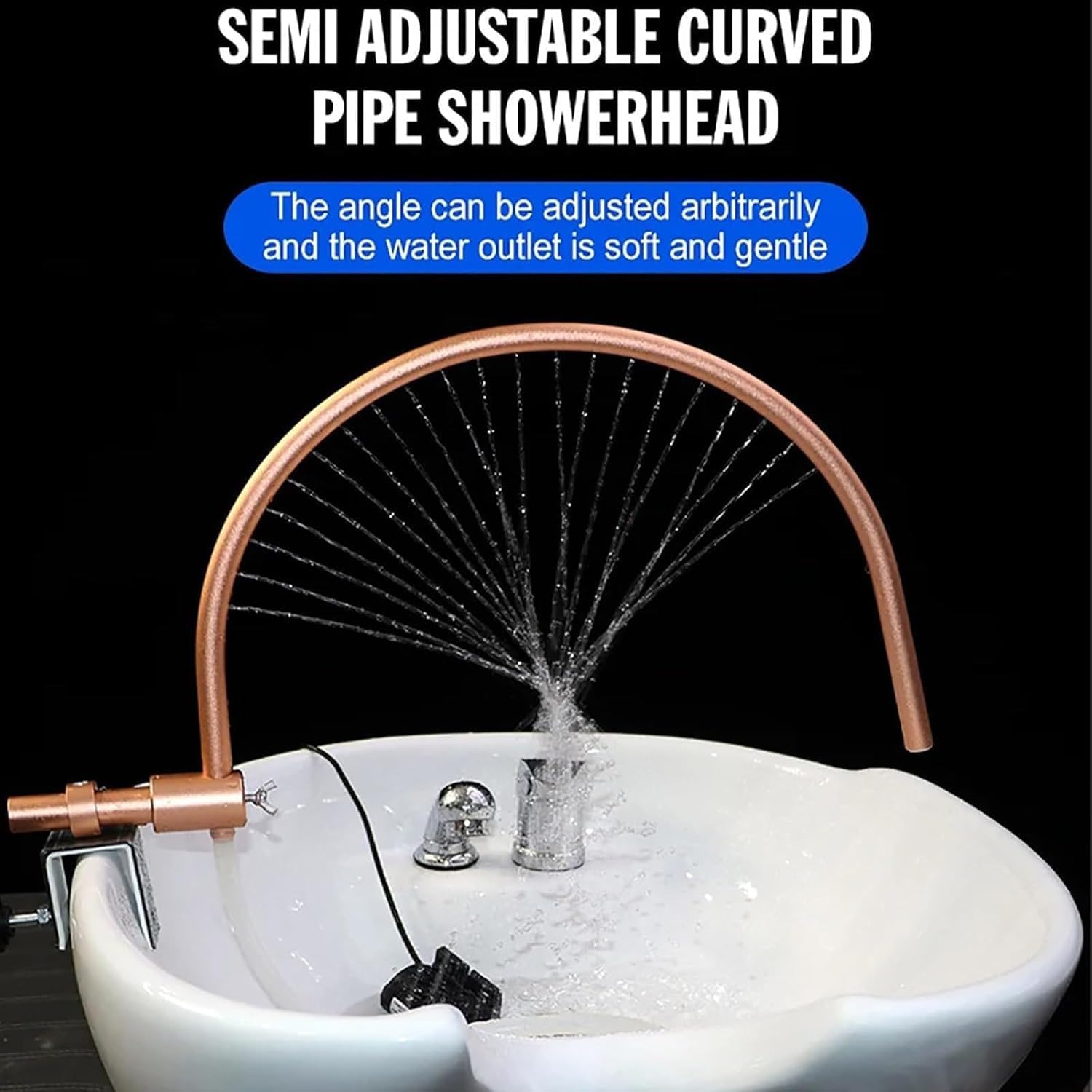 Professional Head Spa Water Circulation Rack - Salon Hair Care Fumigation System & Shampoo Bed Accessories for Hair Salons | Perfect for Shampoo Sinks, Spa Beds & Relaxing Head Massage Treatments