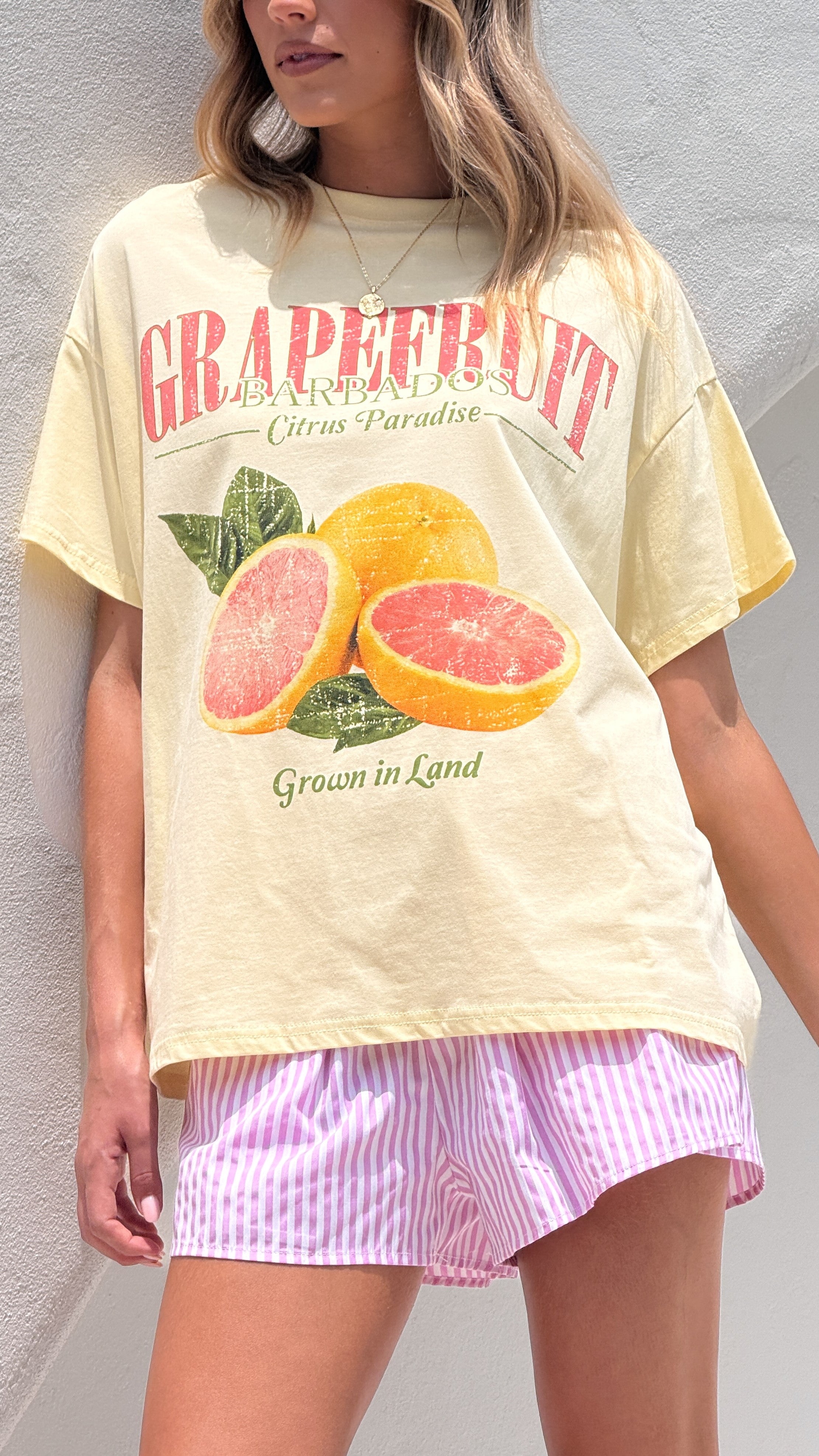 Grapefruit Paradise Set - Yellow & Pink Citrus Scented Bath & Body Gift Collection for Spa, Relaxation & Self-Care