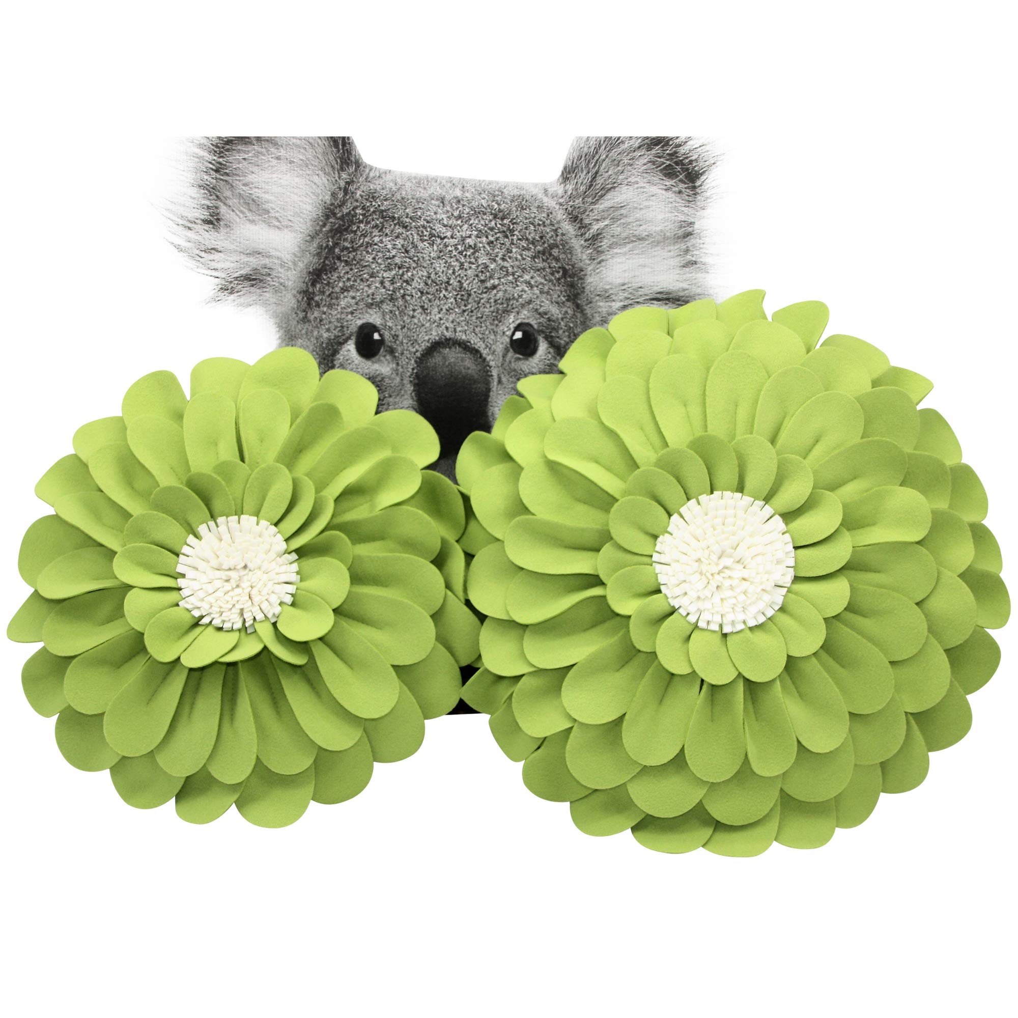 3D Happy Daisy Flower Throw Pillow - Decorative Flower Shaped Pillow for Home Decor - Soft & Cozy Round Cushion for Sofa, Bed, Nursery - Unique Patented Design for Living Room, Bedroom & Dorm