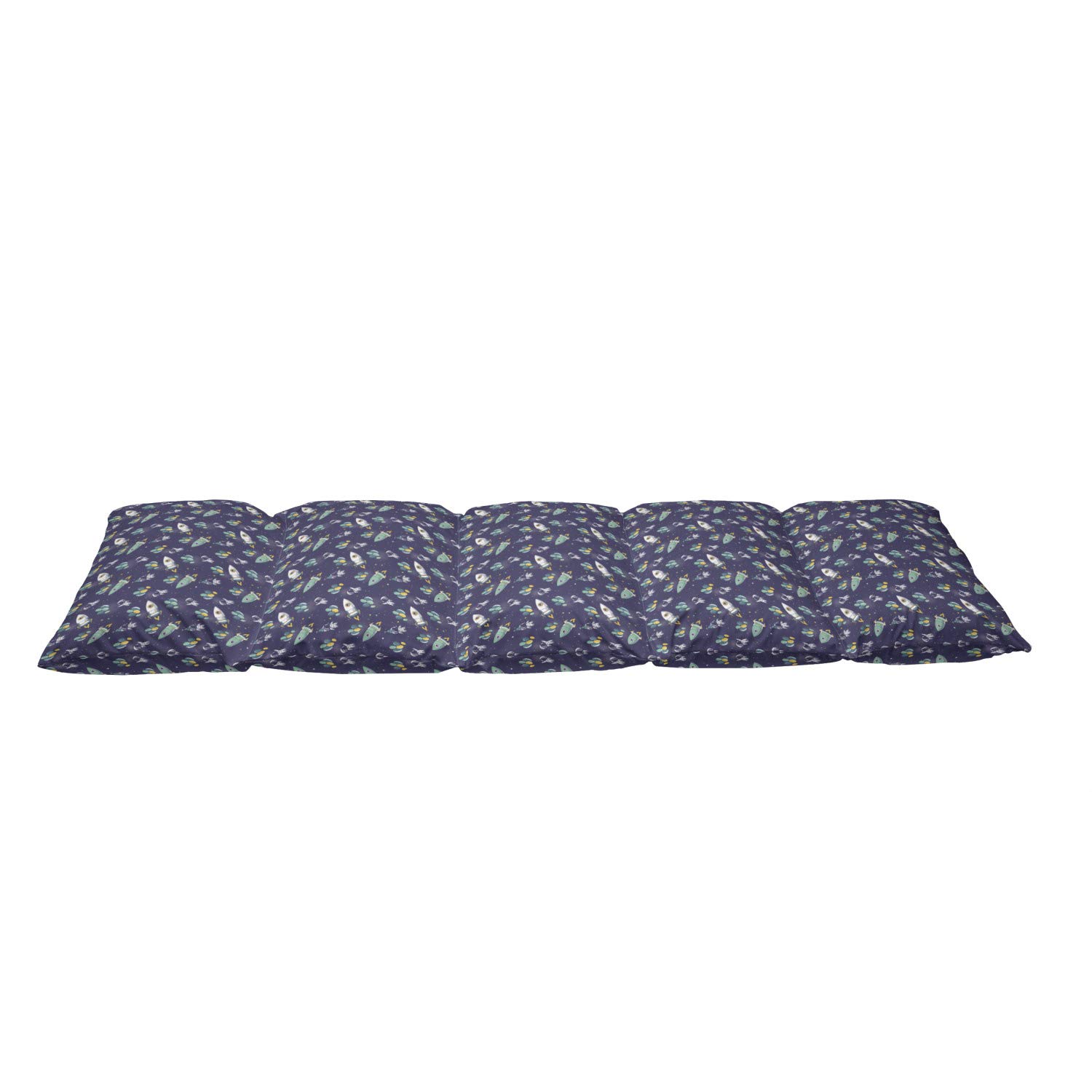 Ambesonne Starry Space Rocket Balloon Floor Pillow Cover - 88