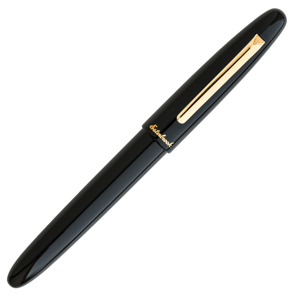 Esterbrook Estie Rollerball Pen - Premium Ebony Wood with Gold Trim - Perfect for Office, Journaling & Gift Giving