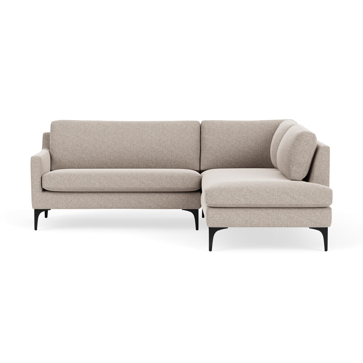 Astha Fabric Right Corner Sofa - Modern L-Shaped Sectional Couch for Living Room, Home Theater & Small Spaces | Comfortable & Stylish Lounge Furniture