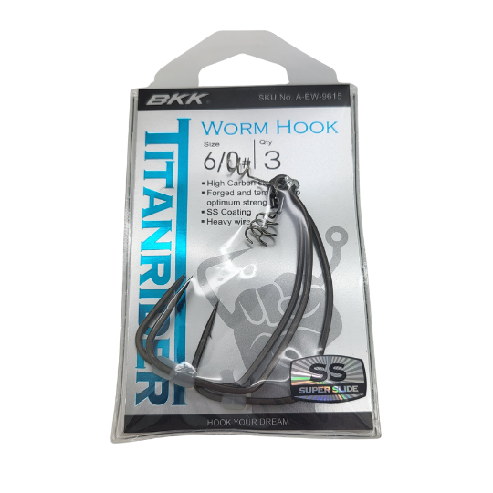 BKK Hooks Titanrider - Premium Fishing Hooks for Saltwater & Freshwater - Ideal for Bass, Trout, and Catfish Fishing | Perfect for Anglers and Outdoor Enthusiasts