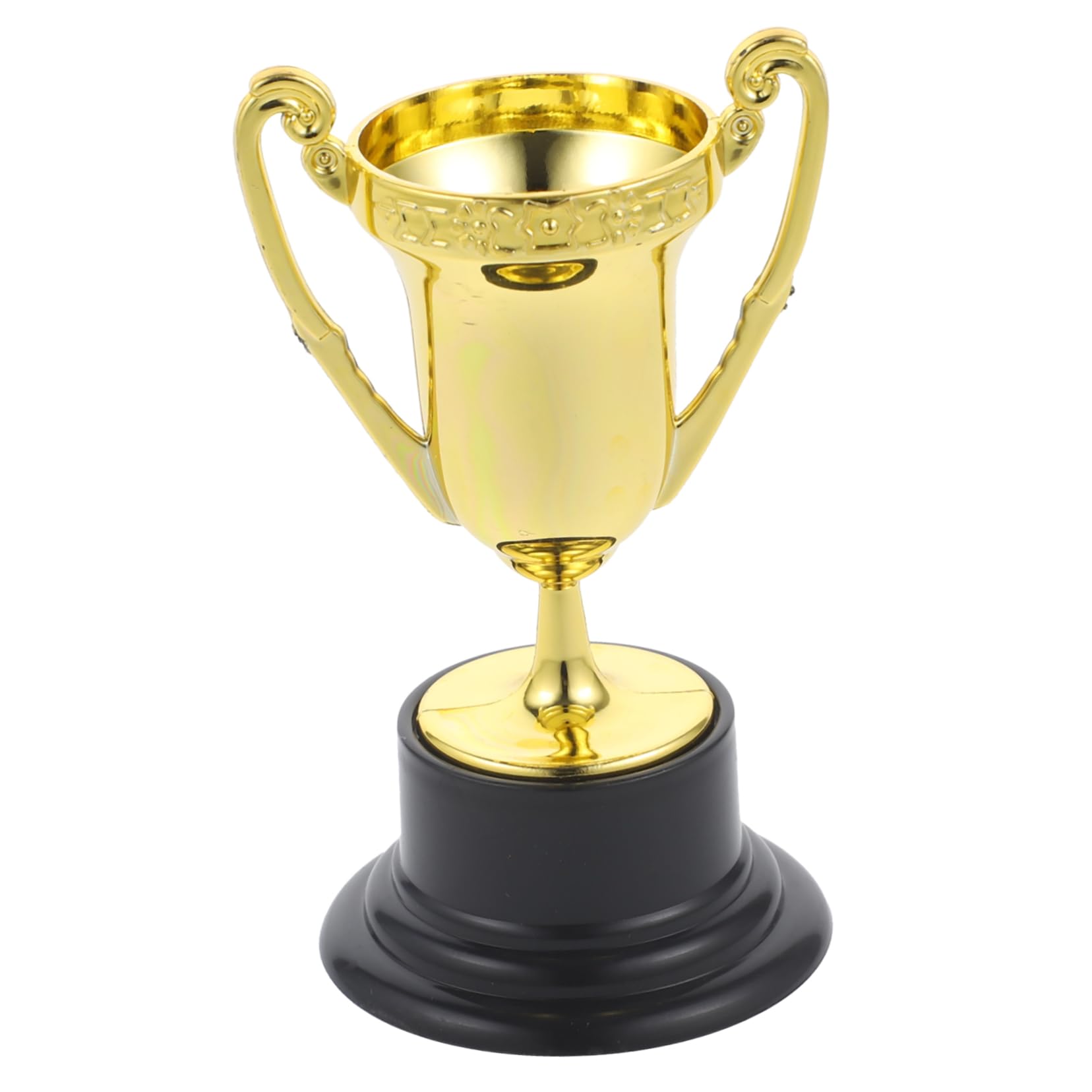 50 Pcs Mini Trophy Awards - Small Plastic Gold Baseball Trophies for Kids Party Favors, Classroom Rewards & Sports Events - Reusable Tiny Prizes for Achievements & Recognition