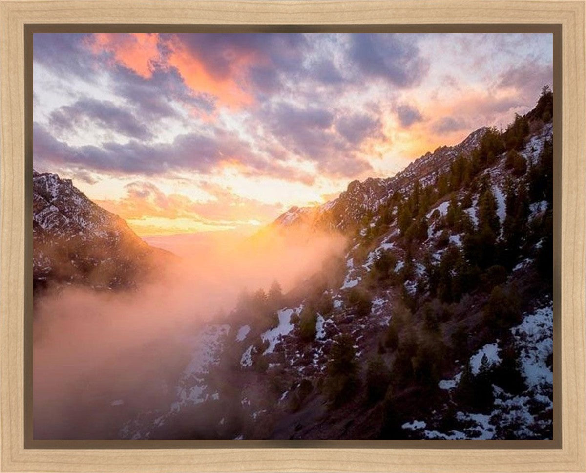 American Fork Canyon Landscape Art Print - Premium Gallery Wrap Canvas Wall Decor for Home & Office - Perfect for Living Room, Bedroom, or Office Spaces