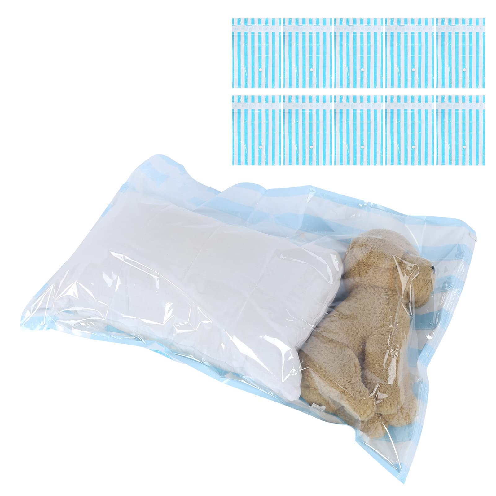 Reusable Vacuum Storage Bags for Clothes - PET+PE Compressed Organizer (70x100cm) | Space Saving Travel & Home Storage Solution for Blankets, Seasonal Wardrobe & Luggage Packing