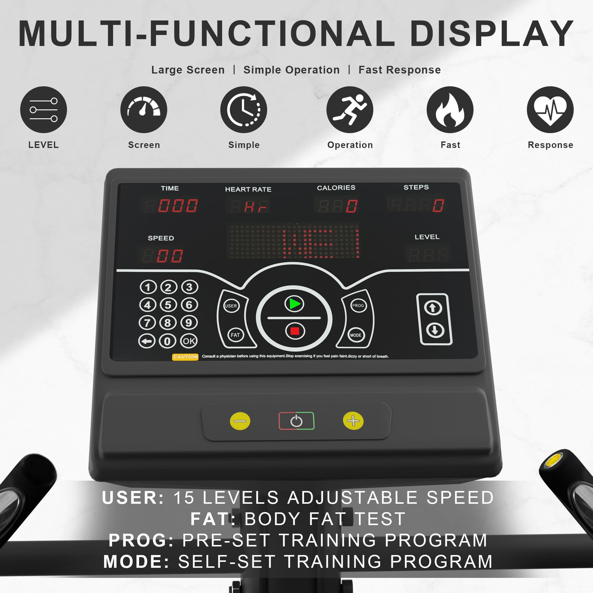 Commercial Grade Stair Stepper Machine - Continuous Climbing Stepper for Cardio & Lower Body Workouts - Home Gym & Office Fitness Equipment