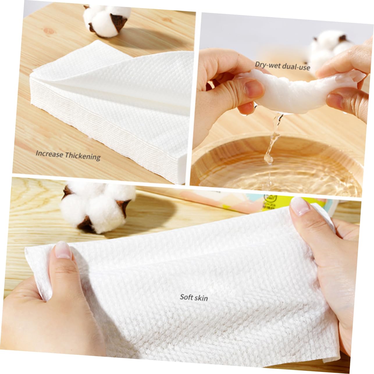 80pcs White Face Cleansing Cloths - Pure Cotton Pearl Pattern Disposable Facial Towels for Travel & Daily Use | Gentle Makeup Remover Wipes, Portable Skincare Essentials for On-the-Go Beauty Routine