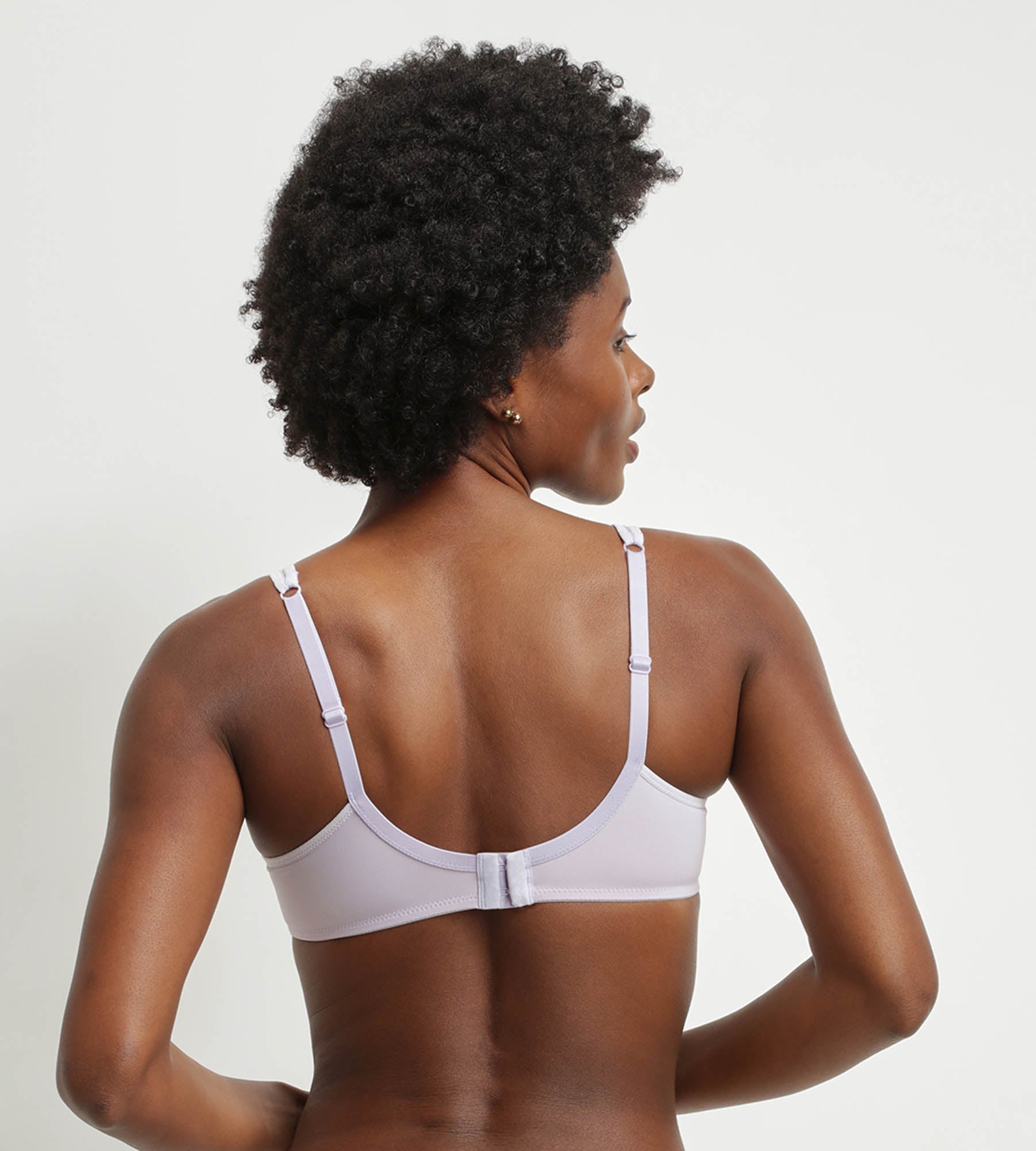 Dim Generous Underwire Bra - Microfiber & Tulle Support in Violet Gray | Perfect for Everyday Comfort & Special Occasions