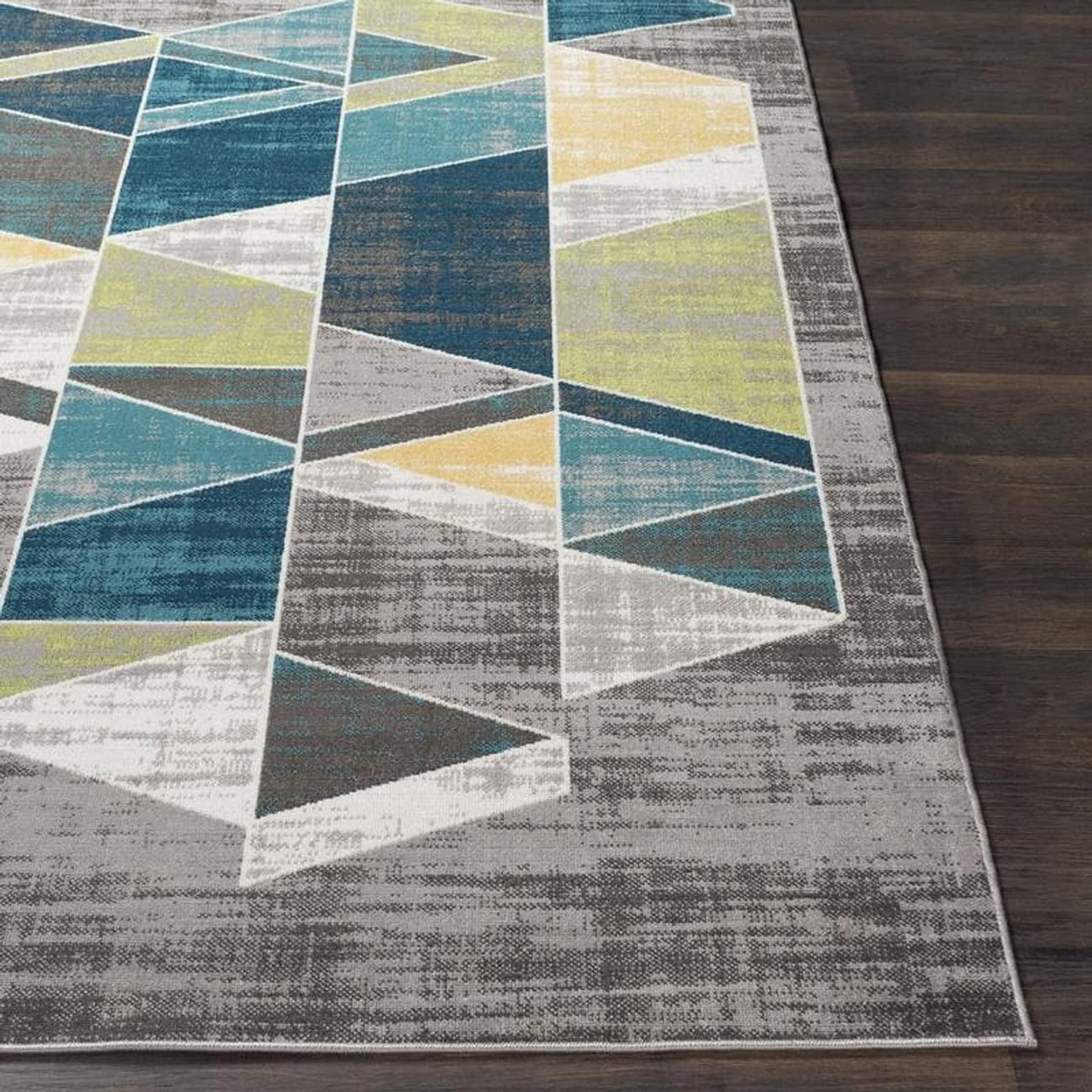 Mark&Day 5x7 Modern Teal Area Rug - Soft Blue Grey Carpet for Living Room, Bedroom, Kitchen - Non-Slip & Easy to Clean - Perfect for Home Decor & High Traffic Areas (5'3