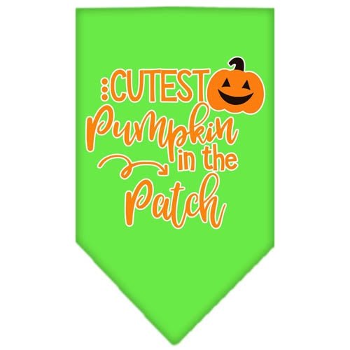 Cute Pumpkin Screen Print Bandana - Soft & Stylish Dog Bandanas in Multiple Colors - Perfect for Halloween, Fall Festivals & Pet Costume Parties