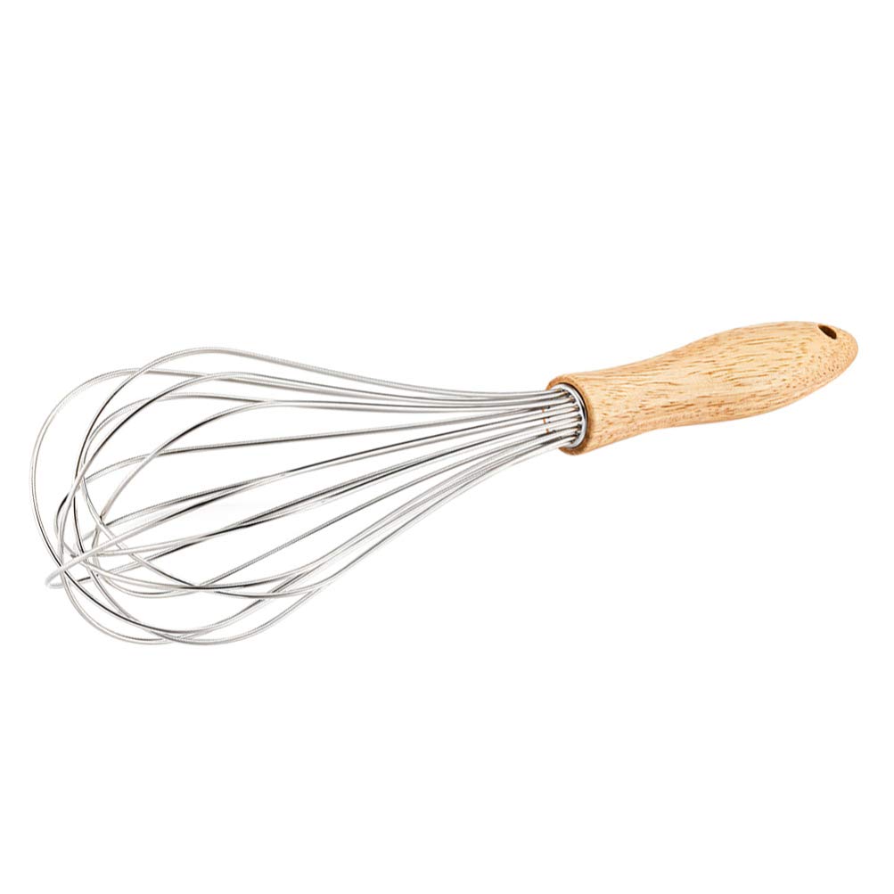 Premium Stainless Steel Egg Whisk - Balloon Whisk, Danish Dough Whisk & Cream Frother - 3-in-1 Baking Tool for Home Kitchen - Perfect for Whipping Eggs, Mixing Dough & Frothing Milk for Coffee, Pancakes & Pastries