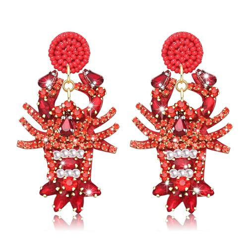 red lobster earrings B