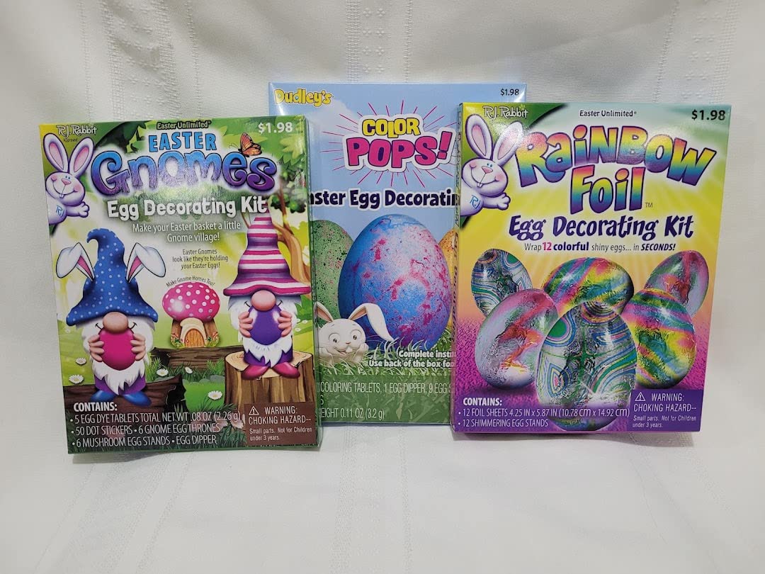 Easter Gnome Decorating Kit - 3-Piece Set for DIY Easter Egg Decorations - Perfect for Easter Crafts, Home Decor, and Holiday Party Supplies