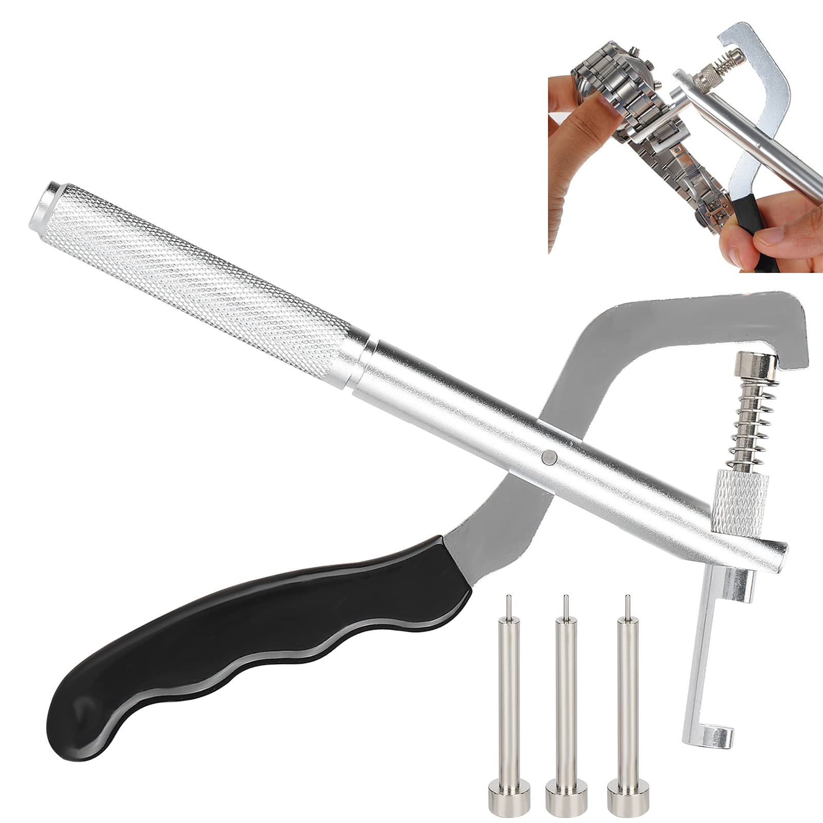 Watch Band Removal Pliers - Spring Assisted Watch Repair Tool for Watchmakers | Professional Watch Strap Link Pin Remover | Perfect for Watch Repair Shops & DIY Enthusiasts