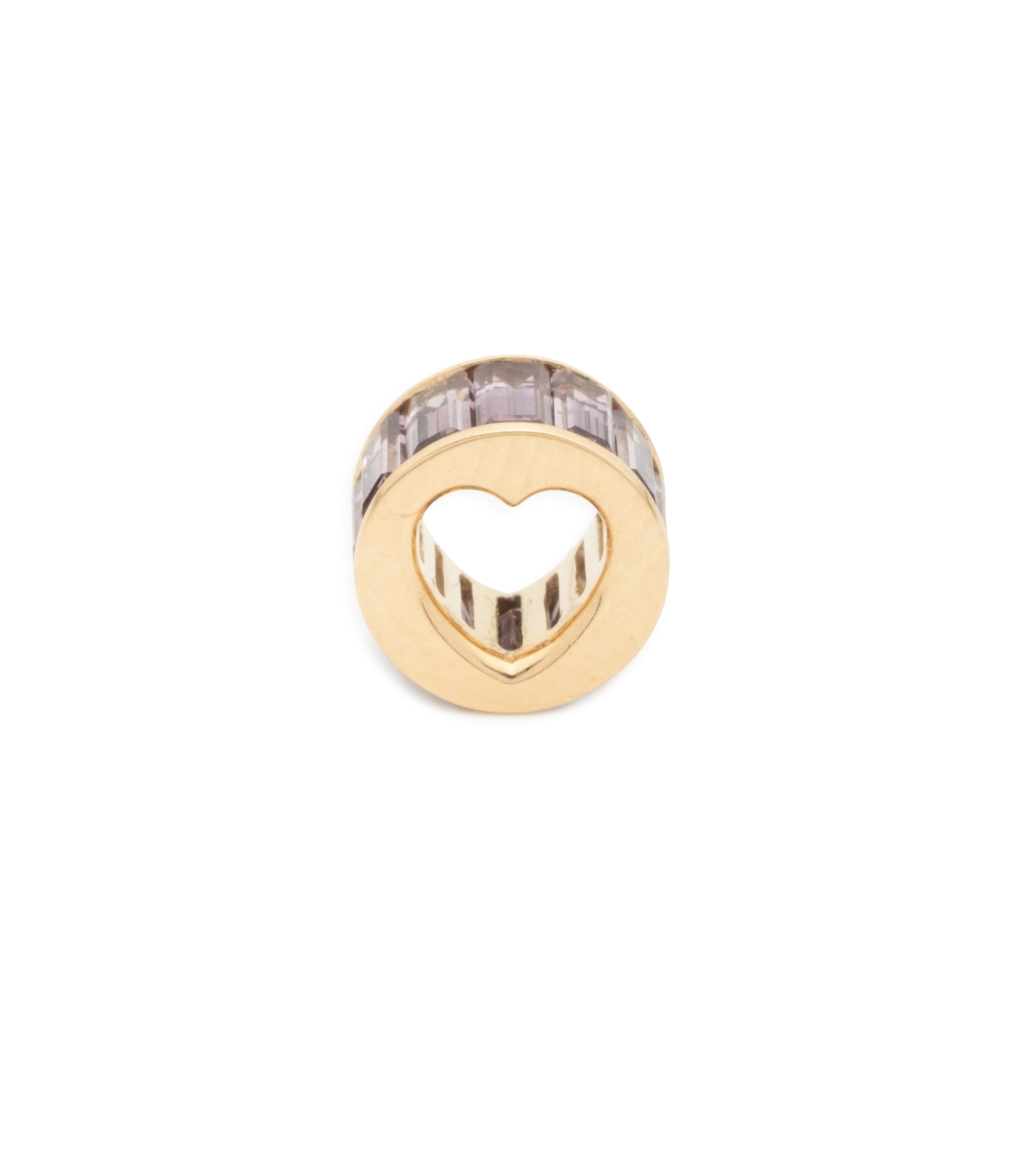 Violet Spinel Baguette Ring - Elegant Heartbeat Love Jewelry for Romantic Gifts & Special Occasions