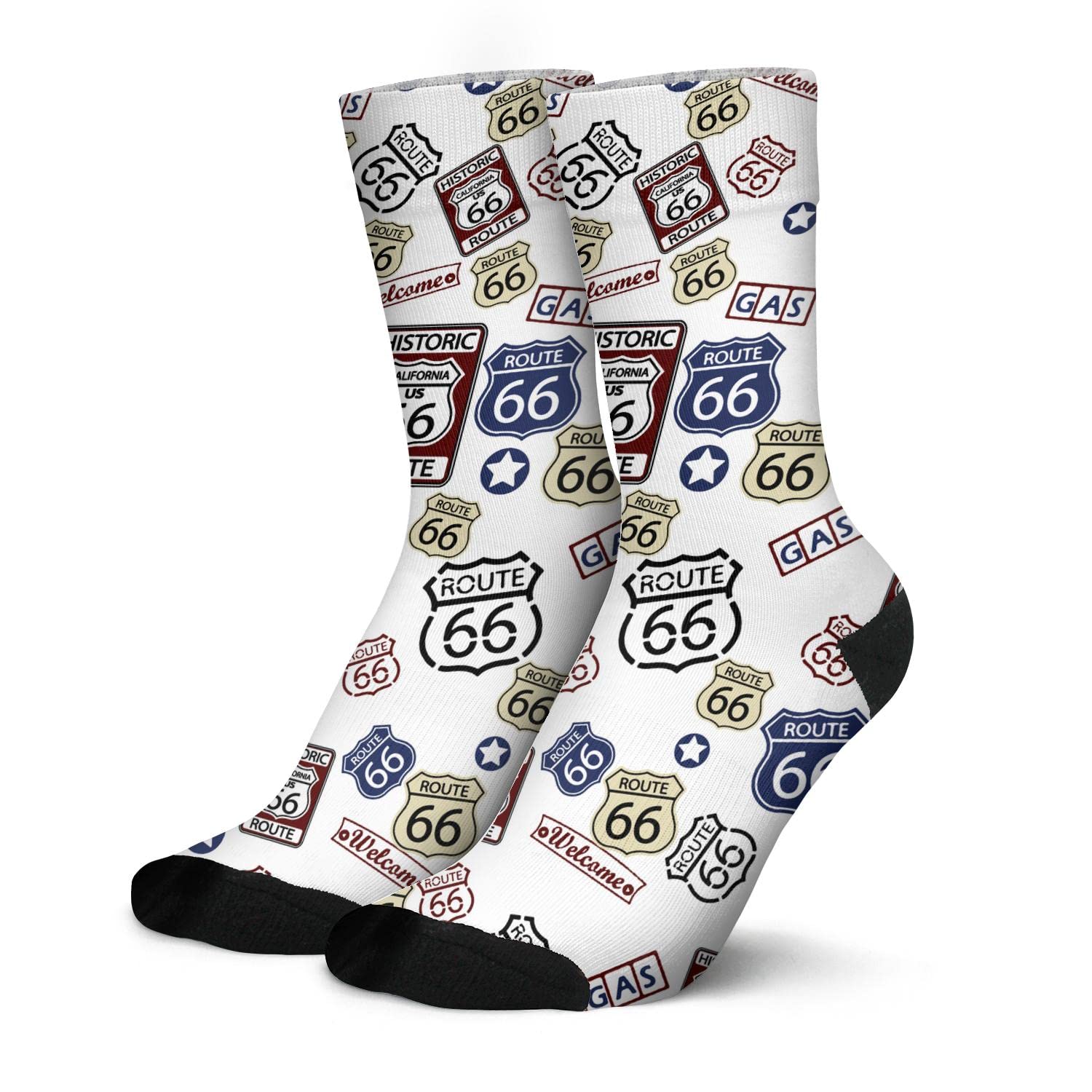 Comfortable Women's & Men's Crew Athletic Socks - Mid Calf Novelty Casual Socks for Running, Gym & Everyday Wear - Soft Breathable Cotton Blend