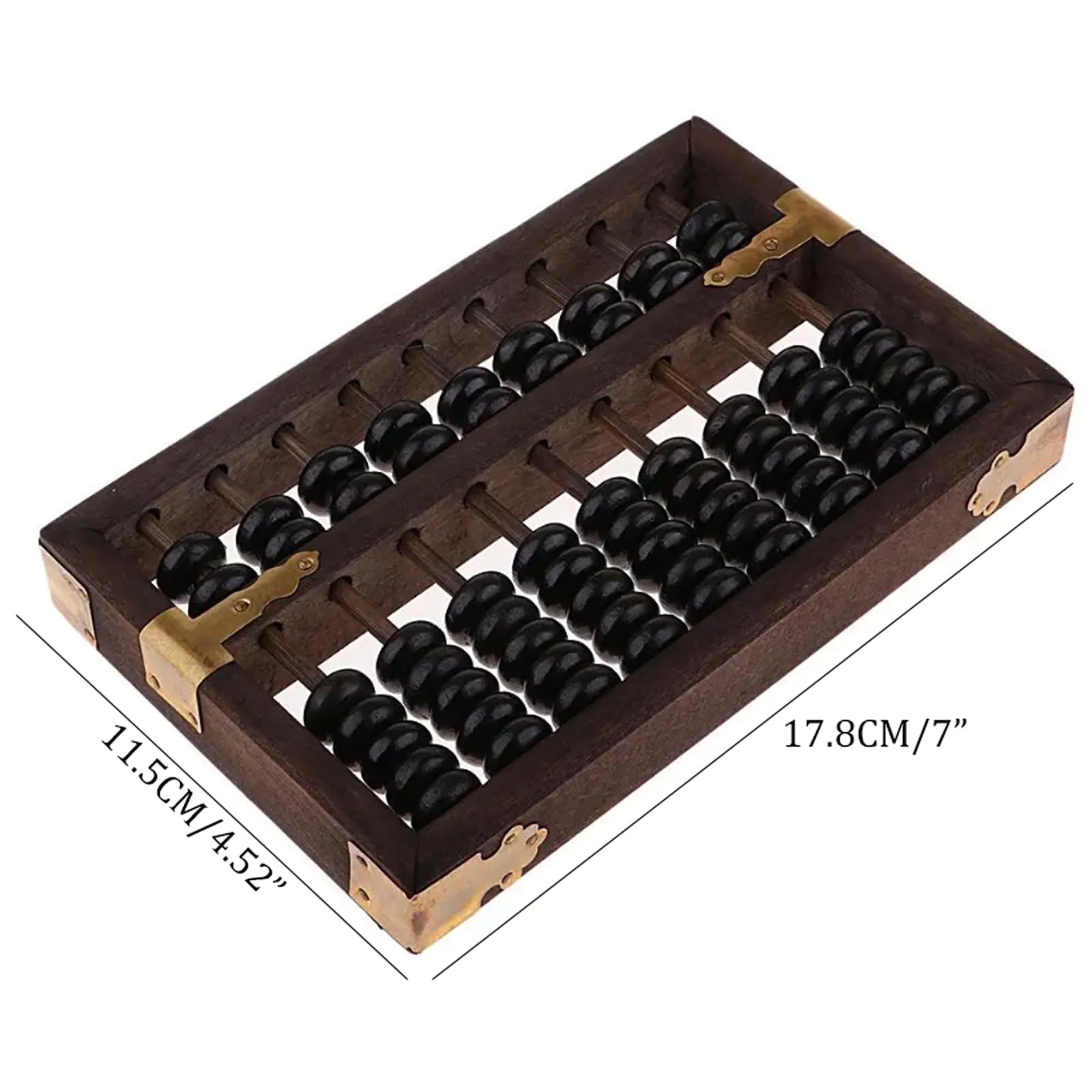 9-Digit Chinese Wooden Abacus - Traditional Counting Frame for Math Education, Kids Learning & Office Use | Great Gift for Students & Teachers
