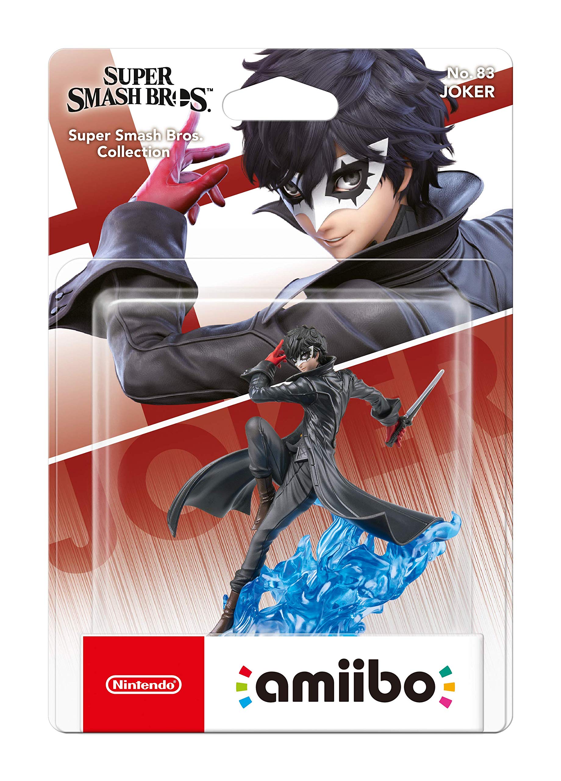 Official Amiibo Joker Figure for Nintendo Switch - Super Smash Bros Ultimate Collectible - Perfect for Gaming Enthusiasts & Collectors