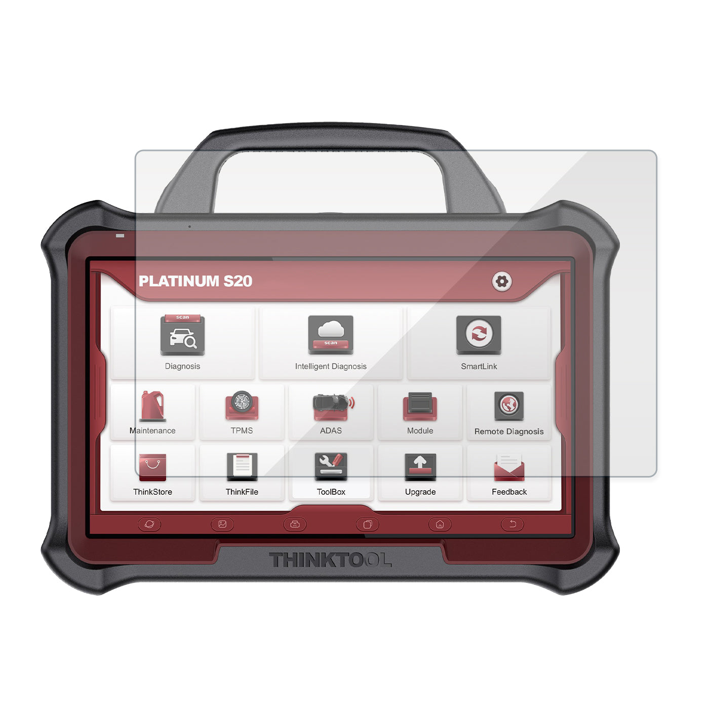 13.3 Inch Screen Protector for Thinkcar PLATINUM S20 Vehicle Diagnostic Scanner - Anti-Glare & Scratch Resistant - Perfect for Auto Repair Shops & DIY Car Diagnostics