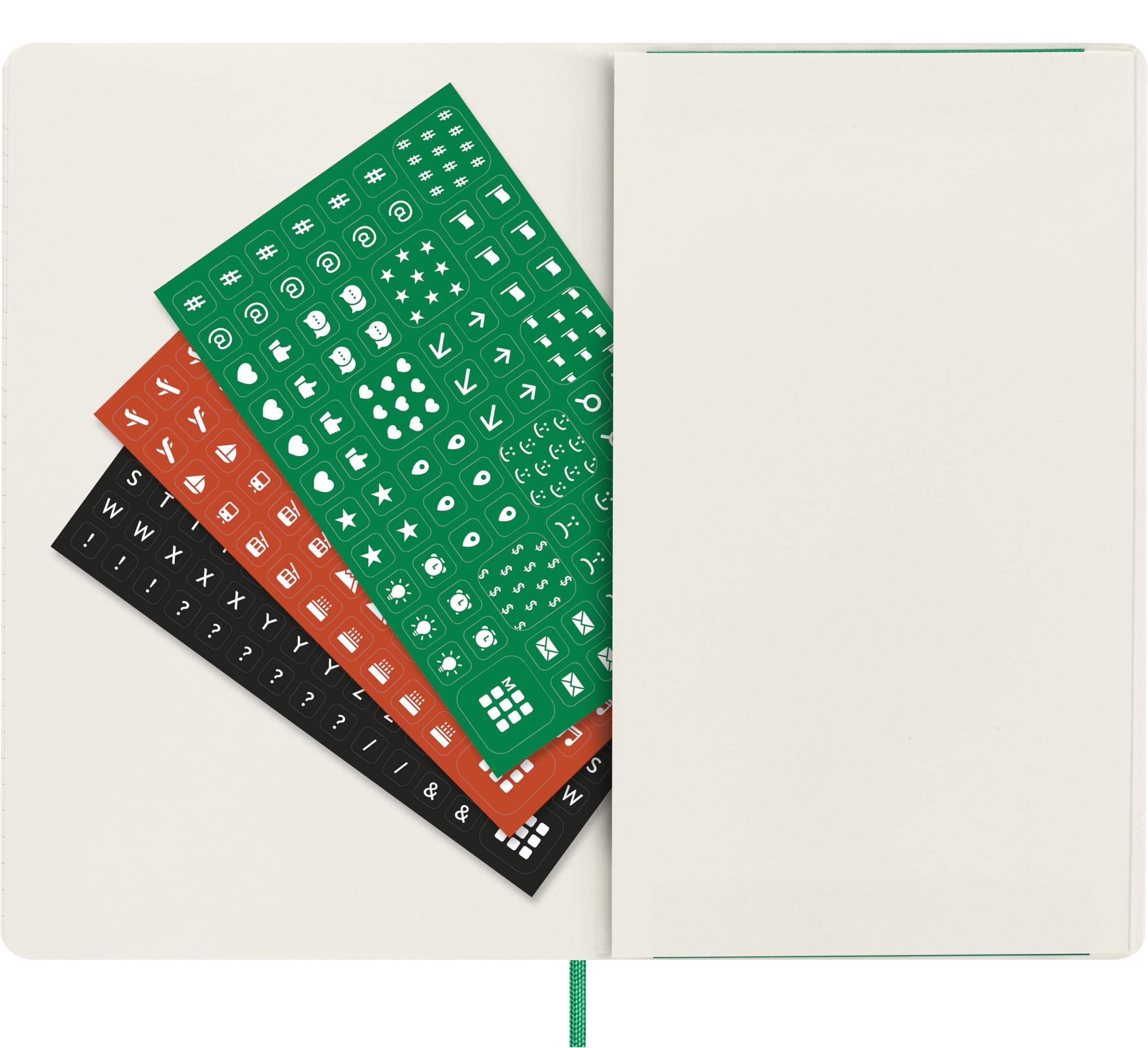 Moleskine 2025 Weekly Planner - Vegan Soft Cover, 12-Month Agenda with Notes Space, Large 13x21 cm, Gift Box Included (Green) - Perfect for Work, School & Personal Organization