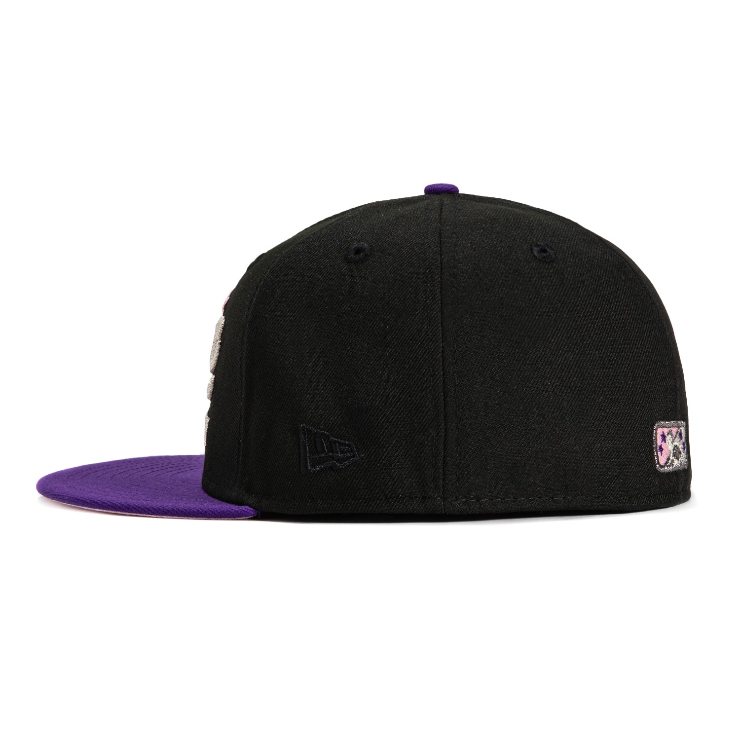 New Era 59Fifty Birmingham Barons Magic City Southern League Patch Snapback Hat - Black & Purple Baseball Cap for Men & Women - Perfect for Baseball Games, Streetwear Fashion & Collectors