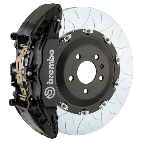 Brembo GT 6-Piston Front Big Brake Kit (Black, T3 Slotted Rotors) for 2022-2025 Jeep Grand Cherokee All Models & L - High Performance Braking System for Off-Roading, Towing & Daily Driving