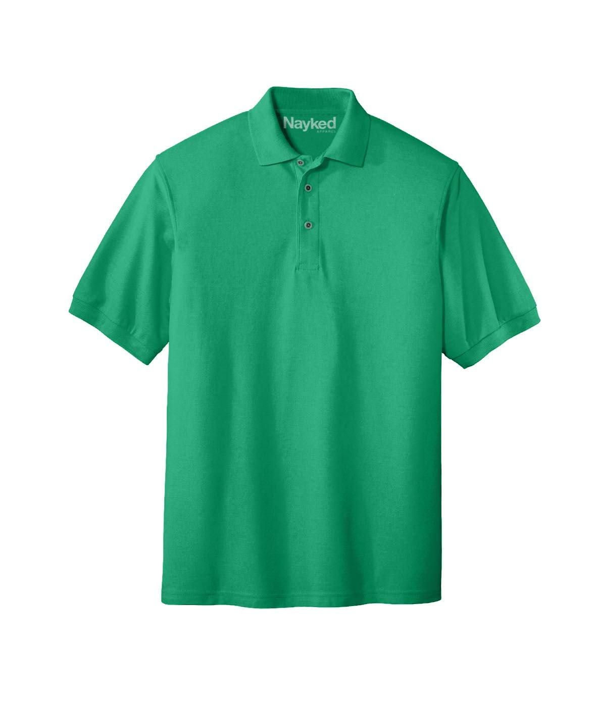 Nayked Apparel Men's Big & Tall Polo Shirt - Comfortable Day & Night Wear for Work, Golf & Casual Outings