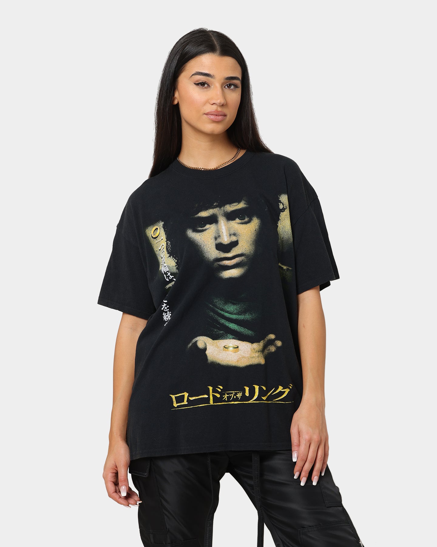 Vintage Lord of The Rings Fellowship T-Shirt - Washed Black Cotton Tee for Men & Women - Perfect for Cosplay, Movie Nights & Fan Gifts