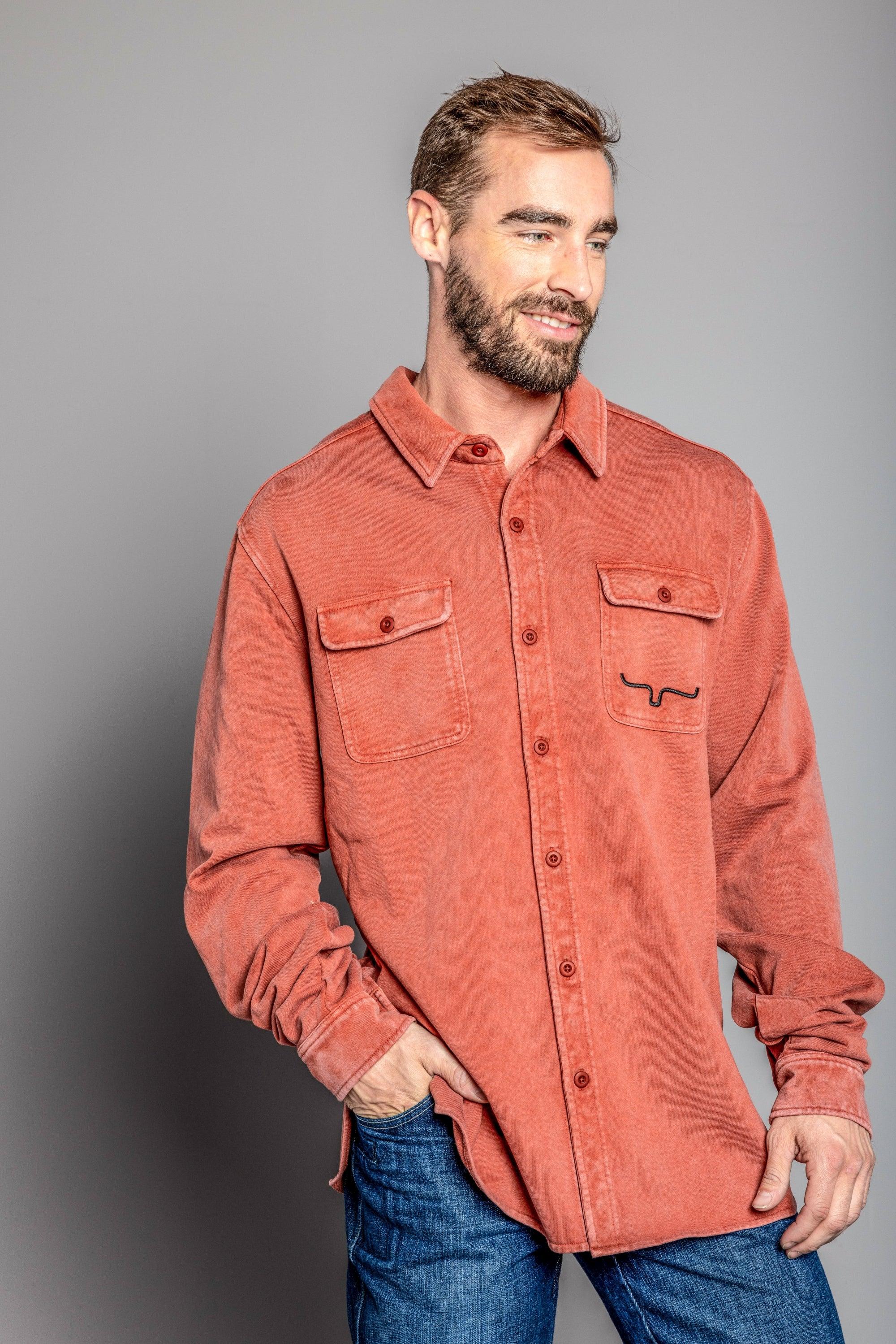 Men's Work Shirt Jacket - Durable Cotton Shirt Jacket for Outdoor Work & Casual Wear | Perfect for Construction, Farming & Everyday Use