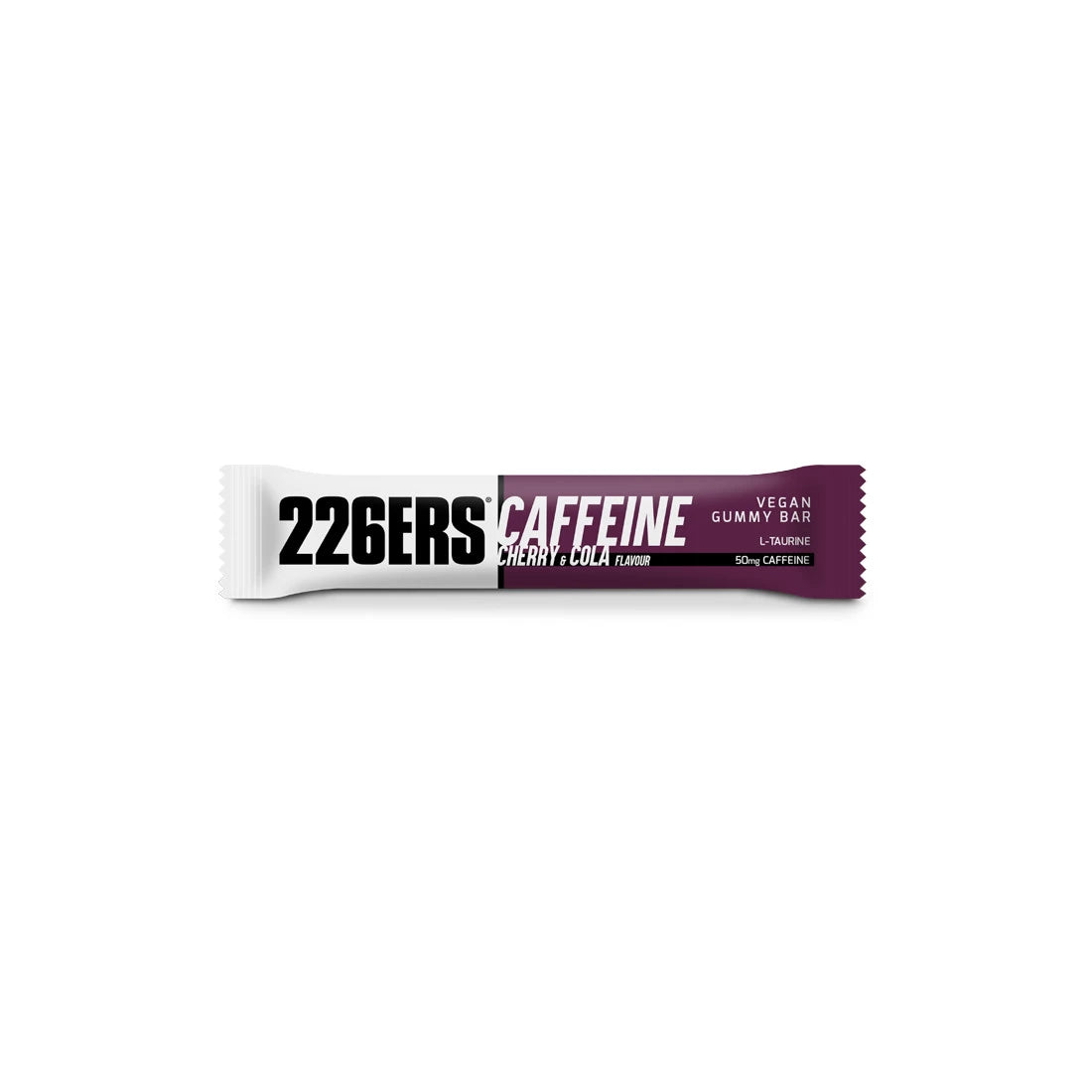 226ERS Vegan Gummy Bar 30g - Caffeine & Pectin Energy Chews, Cherry Cola Flavor | Pre-Workout Snack, Study Boost & On-The-Go Energy Supplement