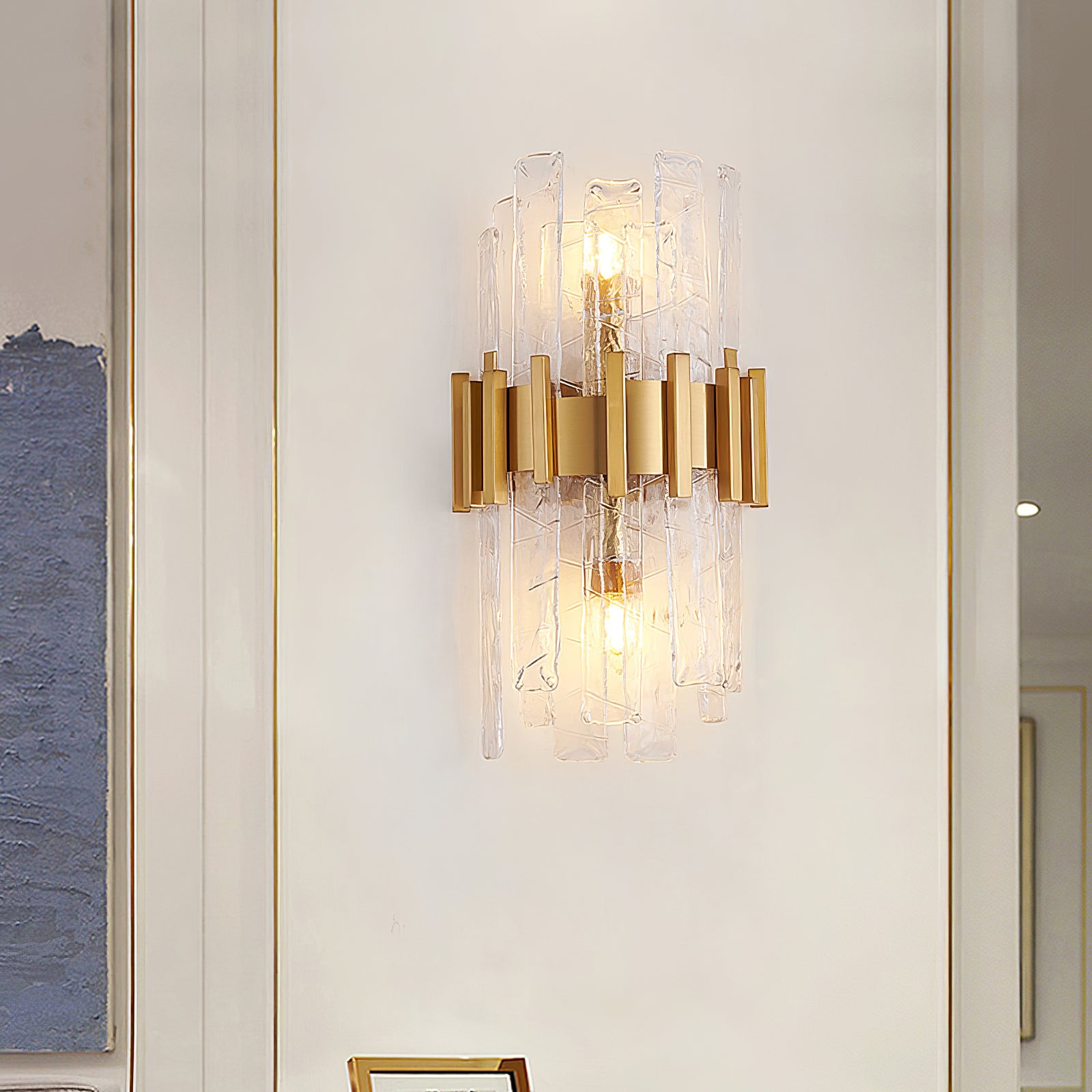 Modern Cicero Wall Sconce Light Fixture - Indoor/Outdoor LED Wall Lamp for Living Room, Bedroom, Patio & Hallway Decor