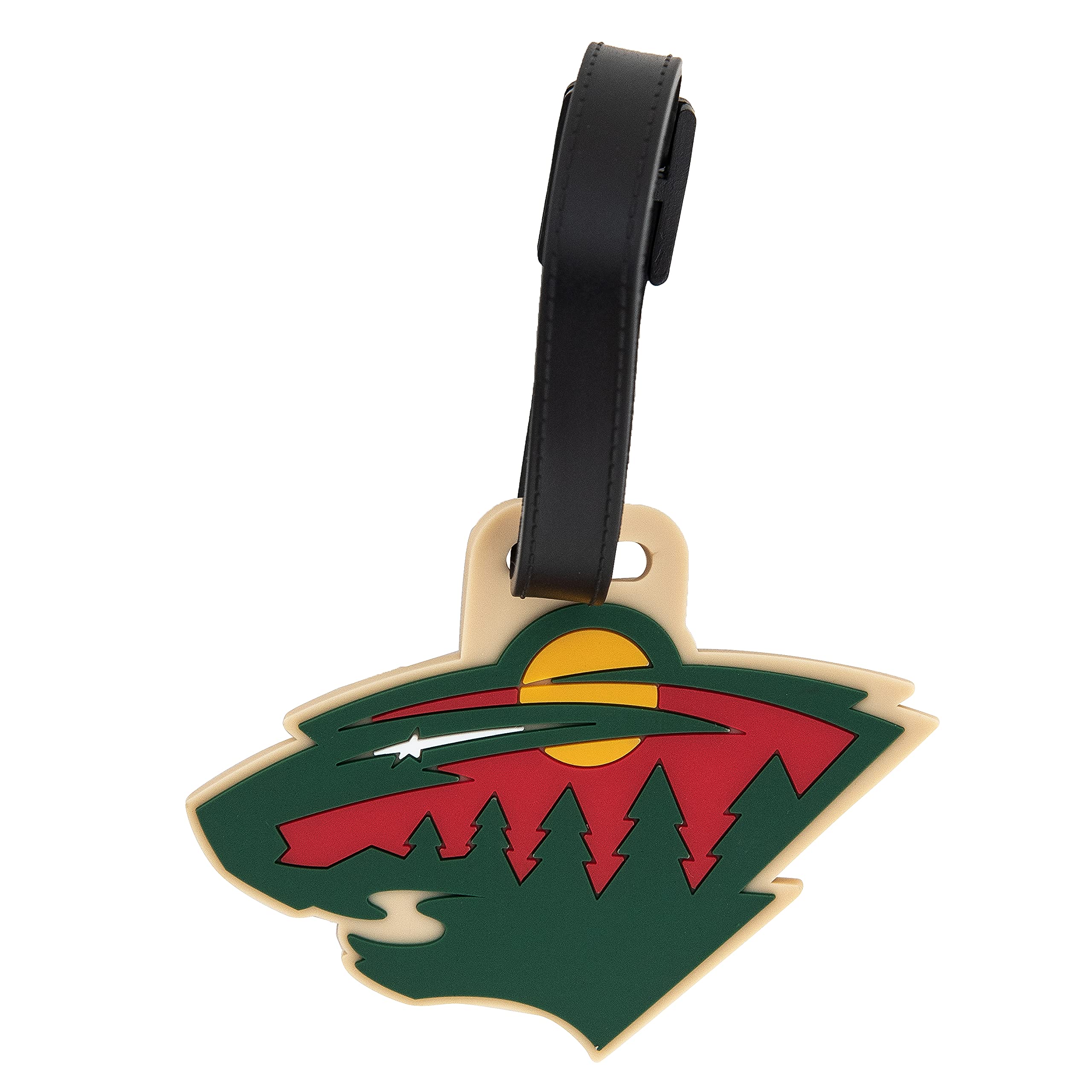 Minnesota Wild NHL Luggage Tag - PVC Hockey Team Baggage Identifier for Travel & Sports Fans - Perfect for Suitcases, Backpacks, and Hockey Gear
