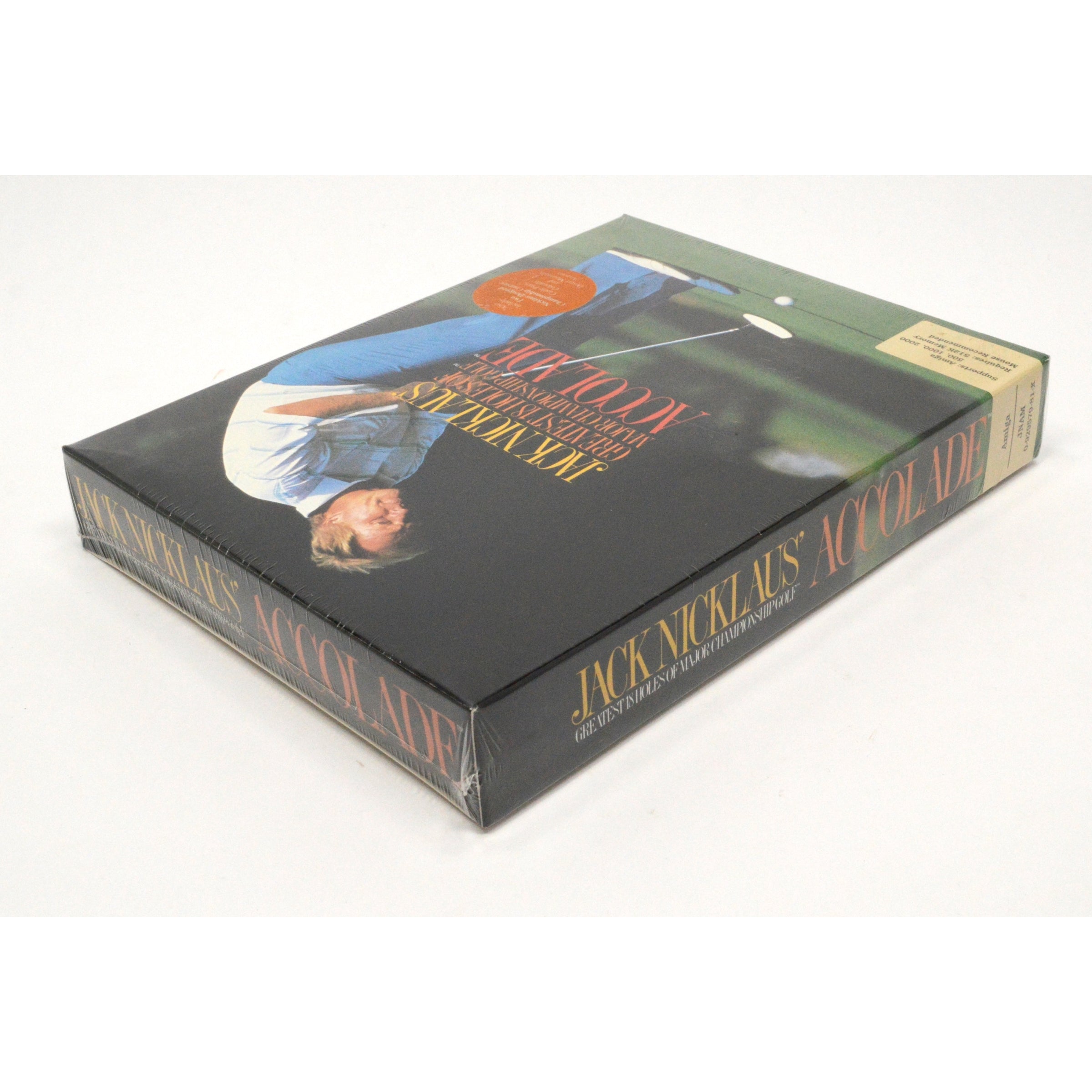 New & Sealed AMIGA 512K Jack Nicklaus Greatest 18 Holes of Golf Computer Game - Vintage PC Sports Simulation for Retro Gaming Enthusiasts