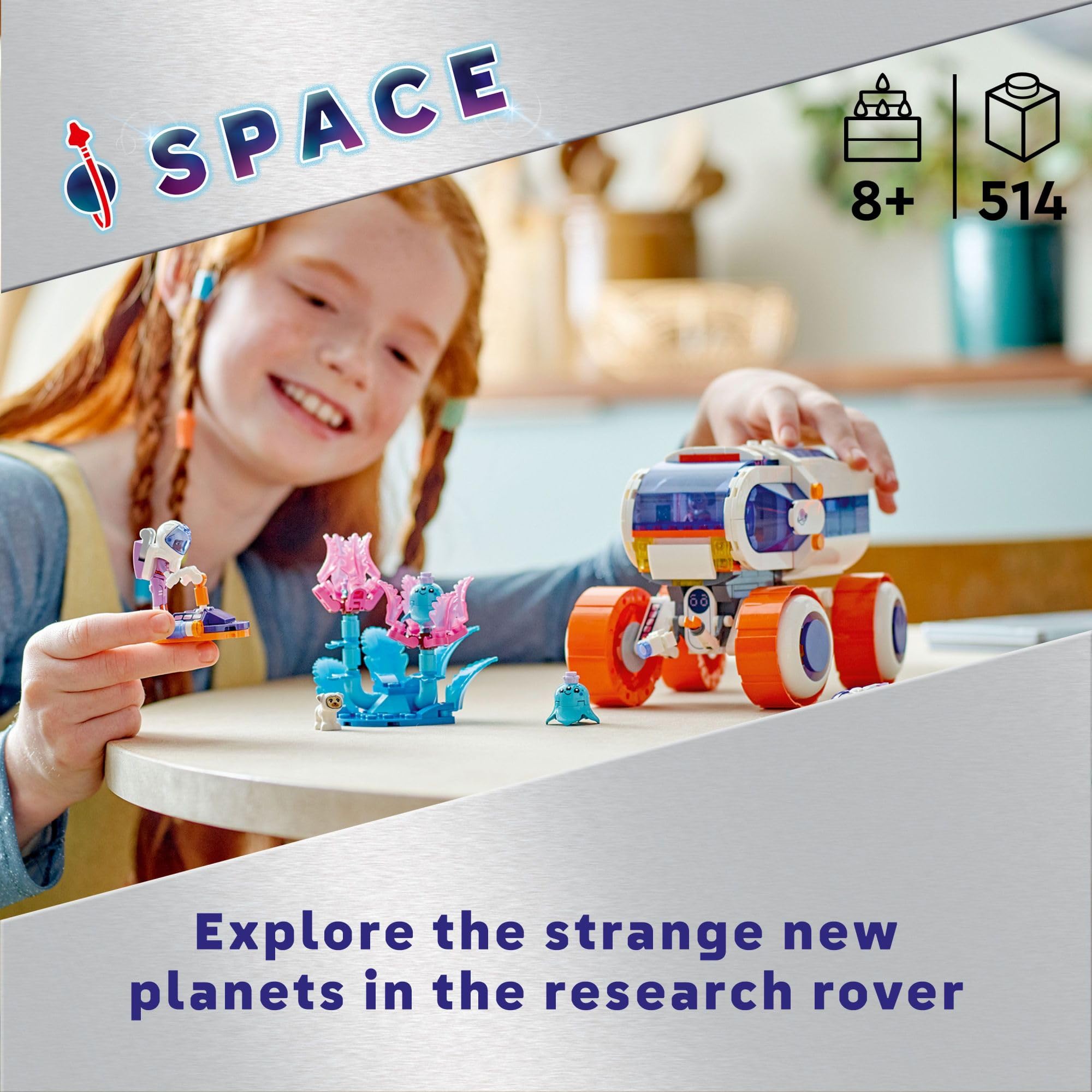 LEGO Friends Space Research Rover Building Toy Set with 2 Mini-Dolls, Dog & Alien Figures - STEM Science Playset for Kids Ages 8+ | Perfect Birthday Gift for Space Lovers, Boys & Girls | Creative Play for Space Exploration & Adventure Scenes