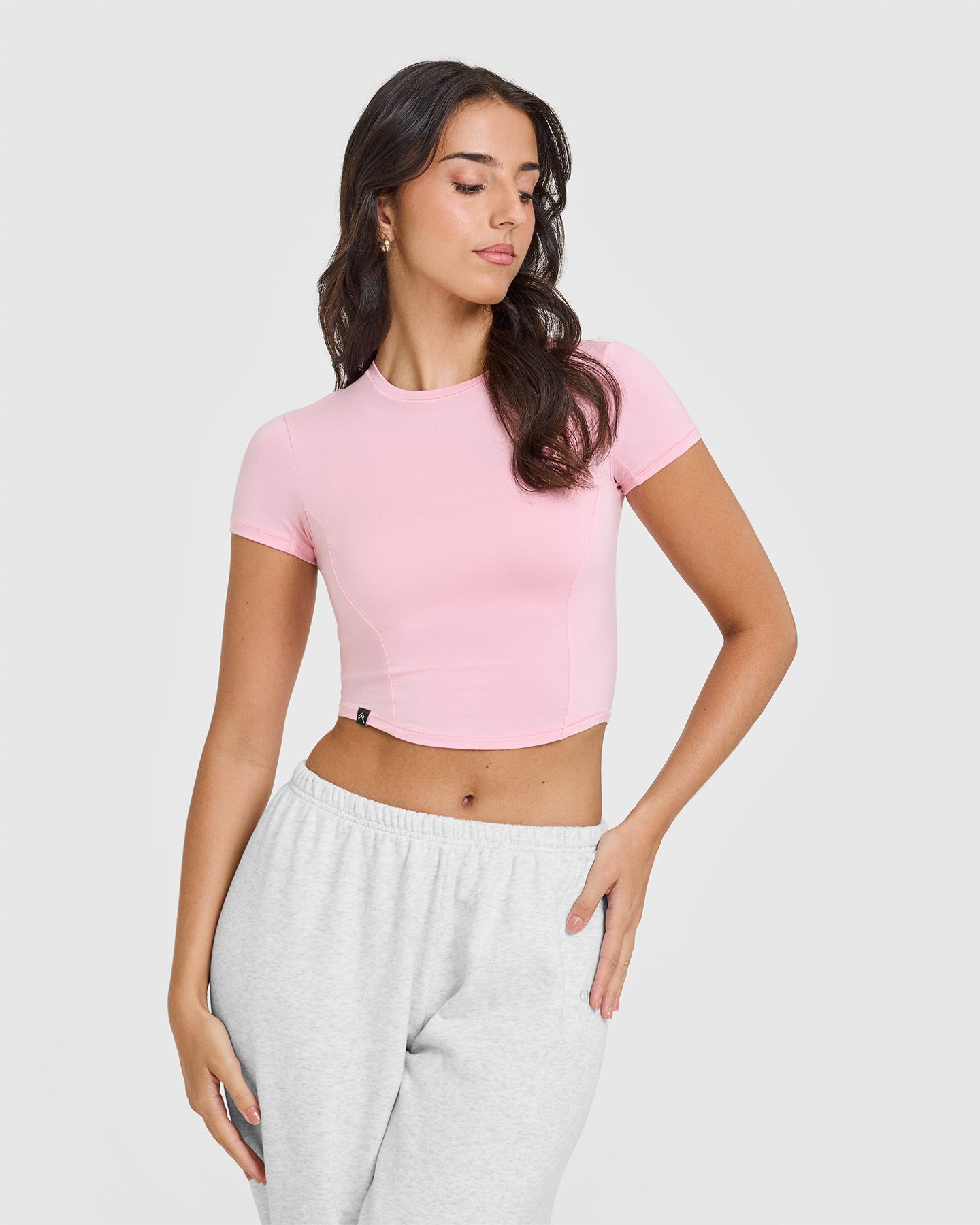 Mellow™ Soft Mid Short Sleeve T-Shirt for Women | Comfortable Cotton Casual Tee | Petal Pink | Perfect for Everyday Wear, Weekend Outings & Summer Activities