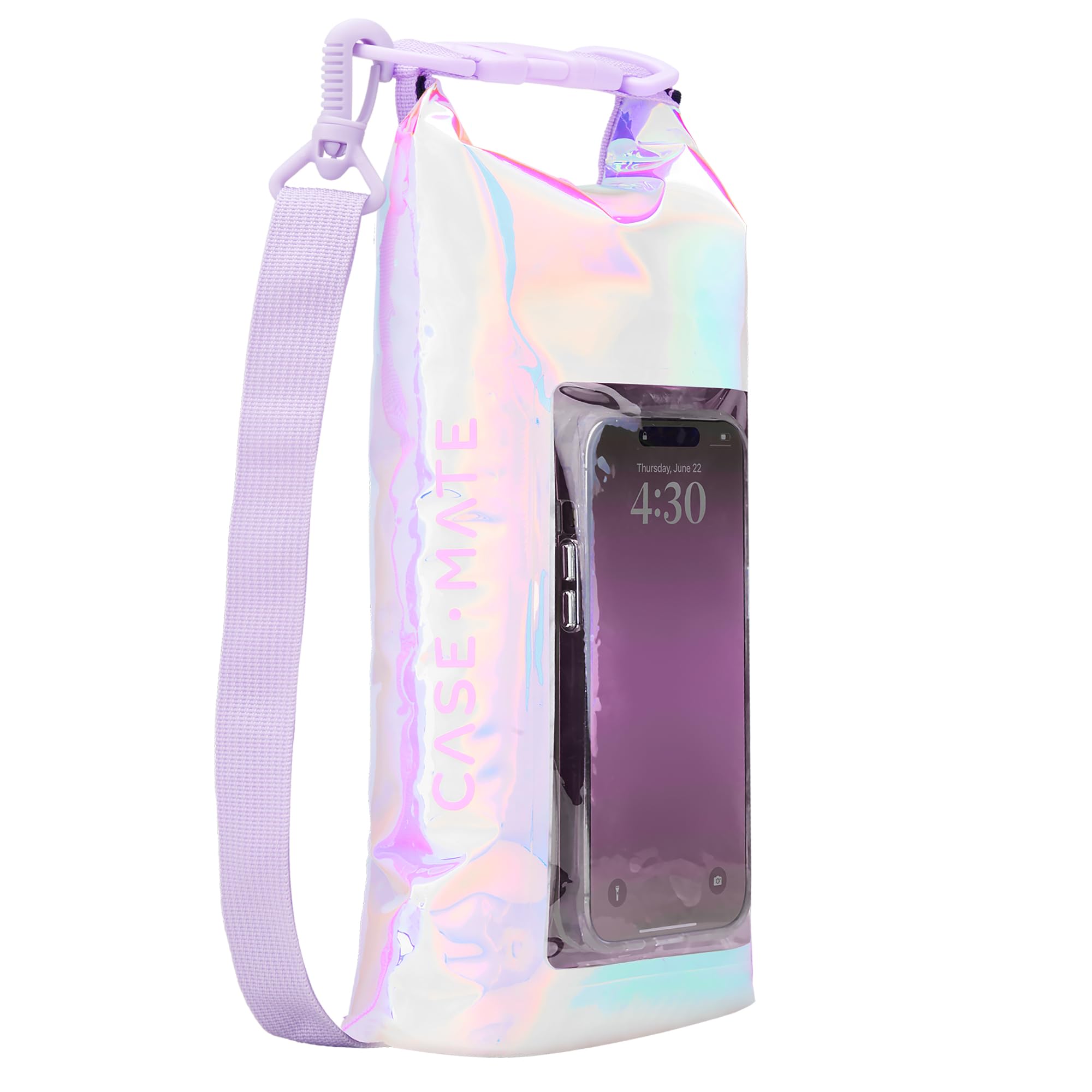 Case-Mate IP68 Waterproof Dry Bag 2L - Roll Top Backpack with Phone Pouch for Boating, Kayaking, Camping, Swimming, Beach, Fishing & Travel | Essential Waterproof Gear for Outdoor Adventures