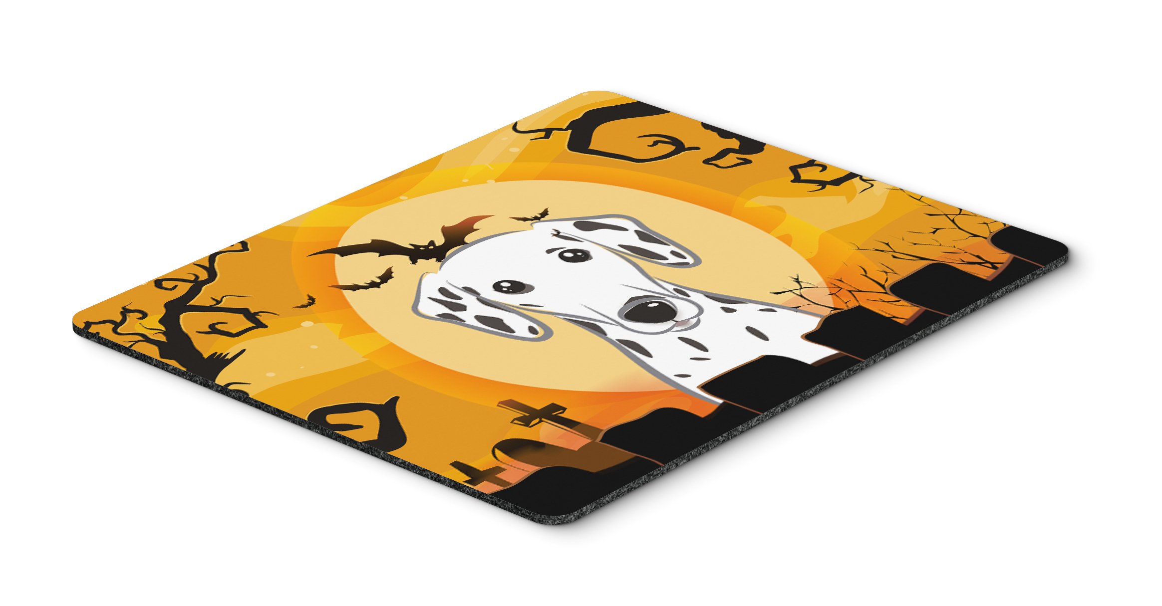 Halloween Dalmatian Mouse Pad - Large Washable Non-Slip Desk Mat for Home Office, Gaming & Computer Work | Cute Dog Design Hot Pad & Trivet | Perfect for Halloween Decor & Workspace Setup