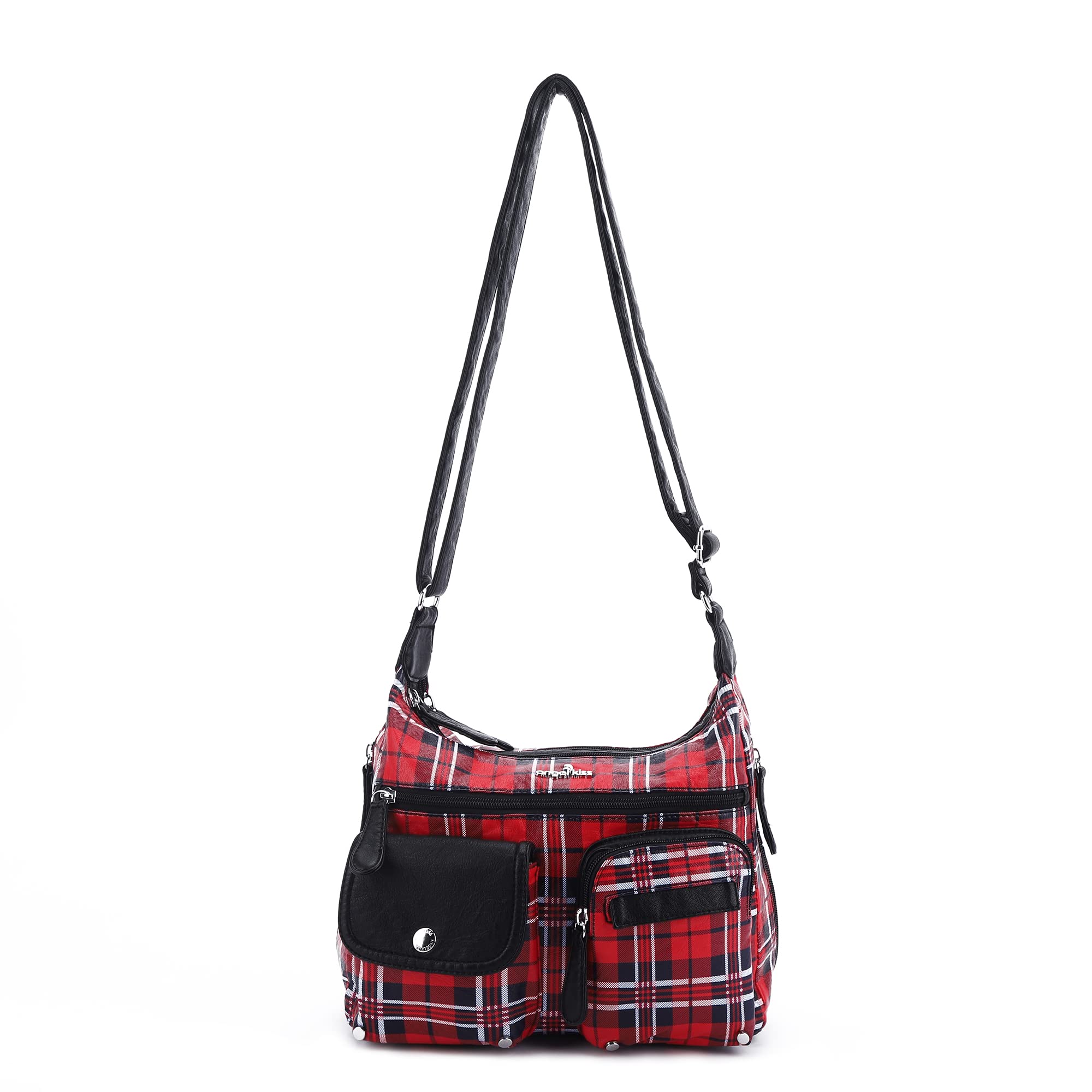Angelkiss Women's Crossbody Bags - Faux Leather Shoulder Messenger Purse with Multiple Pockets | Perfect for Work, Travel & Everyday Use