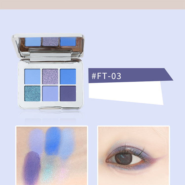 SHEDELLA 6-Color Eyeshadow Palette - Highly Pigmented, Long-Lasting Makeup for Day & Night Looks - Perfect for Parties, Weddings & Everyday Wear