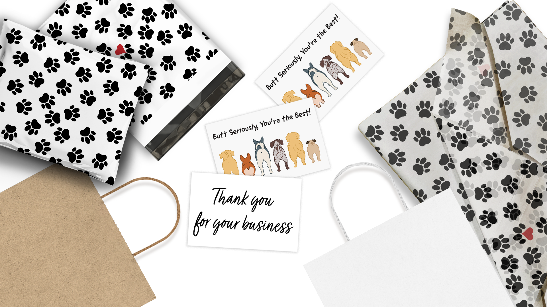Funny Butt Seriously Insert Cards for Business Customers - Perfect for Office Gifts, Corporate Events & Client Appreciation