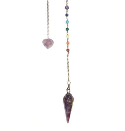 Amethyst Chakra Pendulum - Healing Crystal for Meditation, Energy Cleansing & Spiritual Balance | Perfect for Reiki, Dowsing & Chakra Alignment