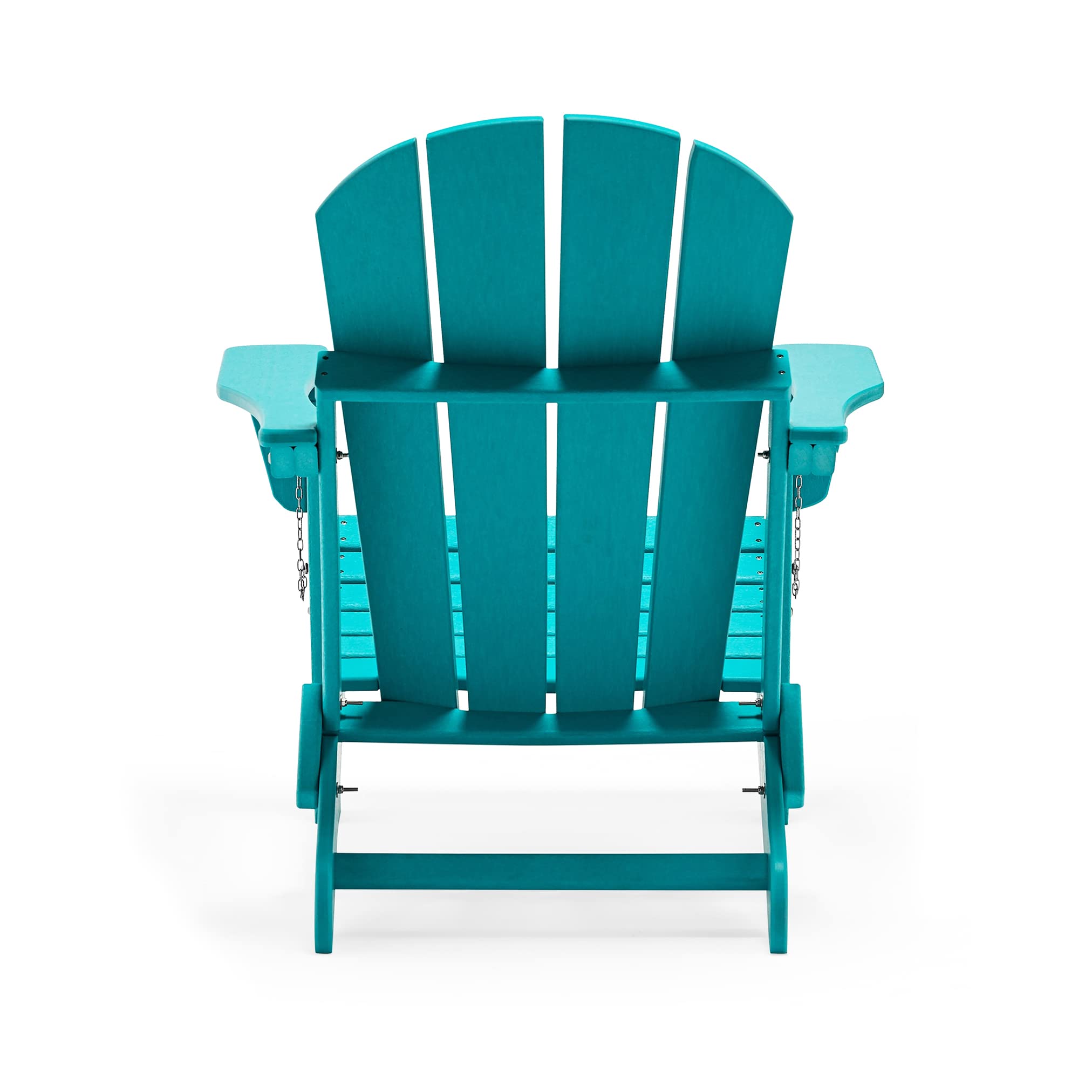 HDPE Adirondack Chair Set with Ottoman & Table - All-Weather Outdoor Furniture for Patio, Garden, Backyard