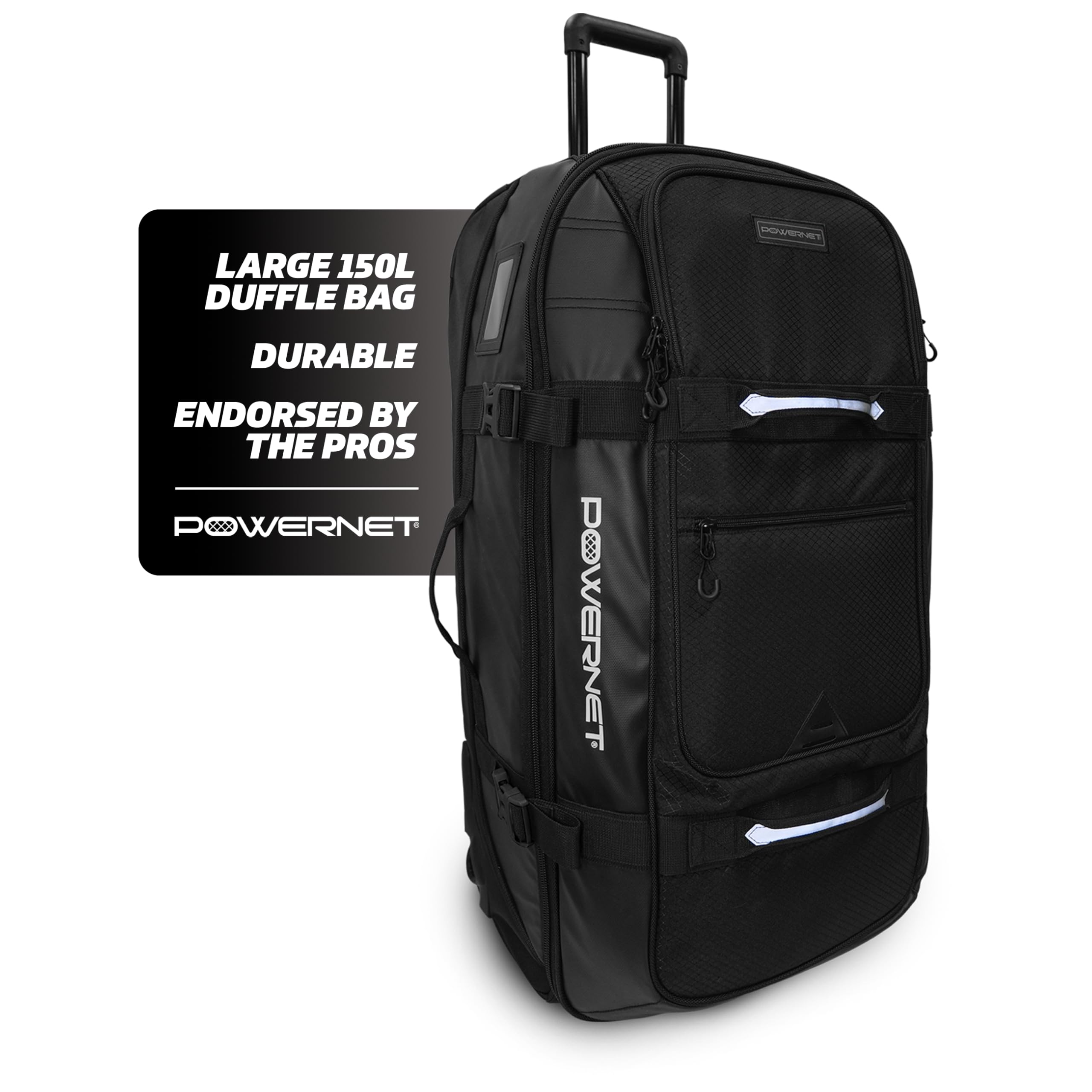 **PowerNet Baseball Bag - Durable Travel Bag for Softball & Baseball Equipment - Fits Gloves, Bats, Helmets, Batting Gloves & Catcher Gear - Perfect for Games, Practice & Travel**