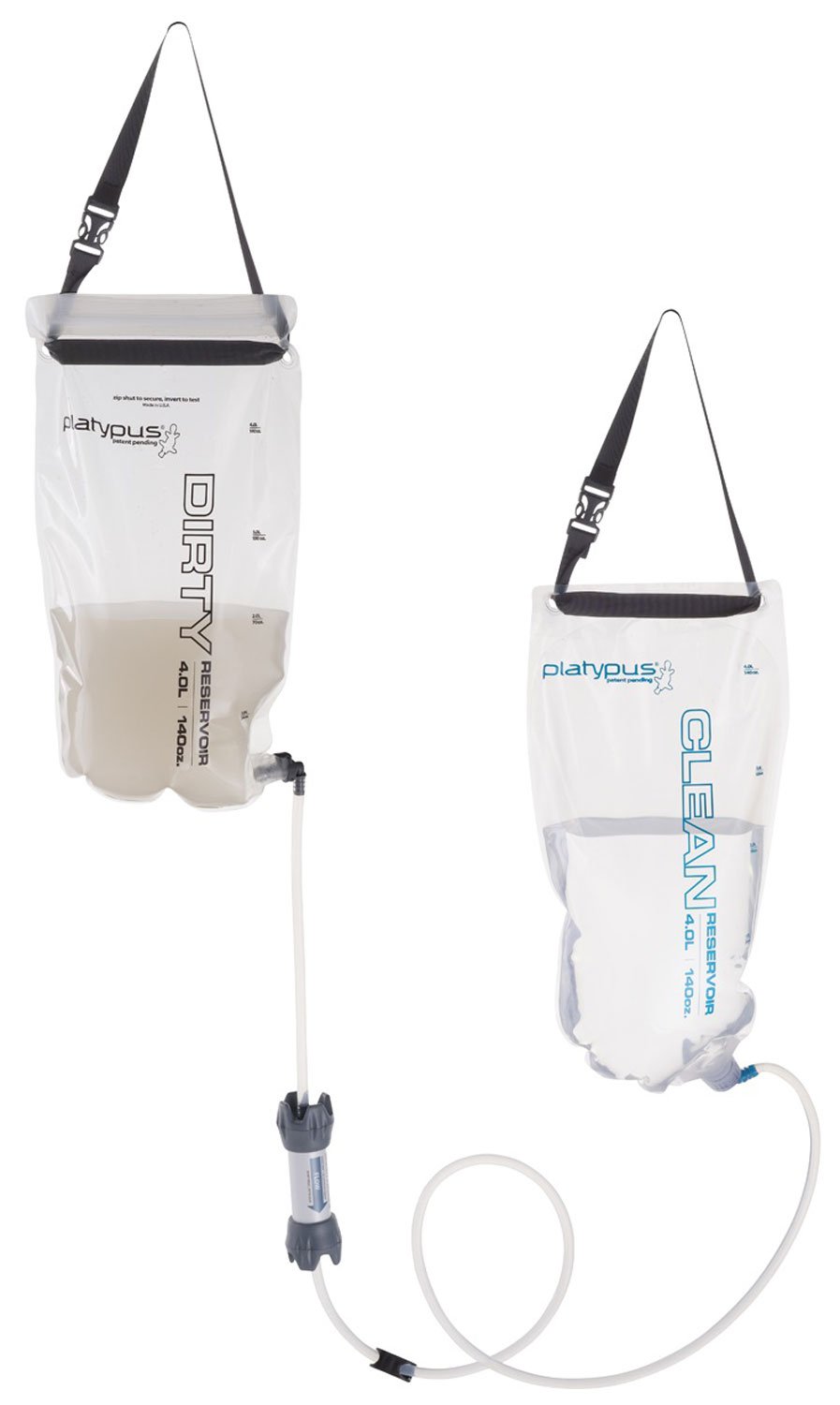 Platypus GravityWorks 4-Liter Water Filter System for Camping, Hiking & Backpacking - Portable Purification for Groups & Emergency Preparedness