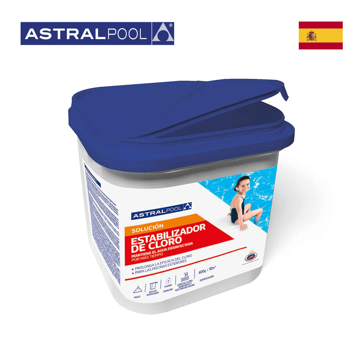 25kg Chlorine Stabilizer for Pools & Spas - Cyanuric Acid Sun Protection, Extends Chlorine Life, Ideal for Swimming Pool & Hot Tub Maintenance